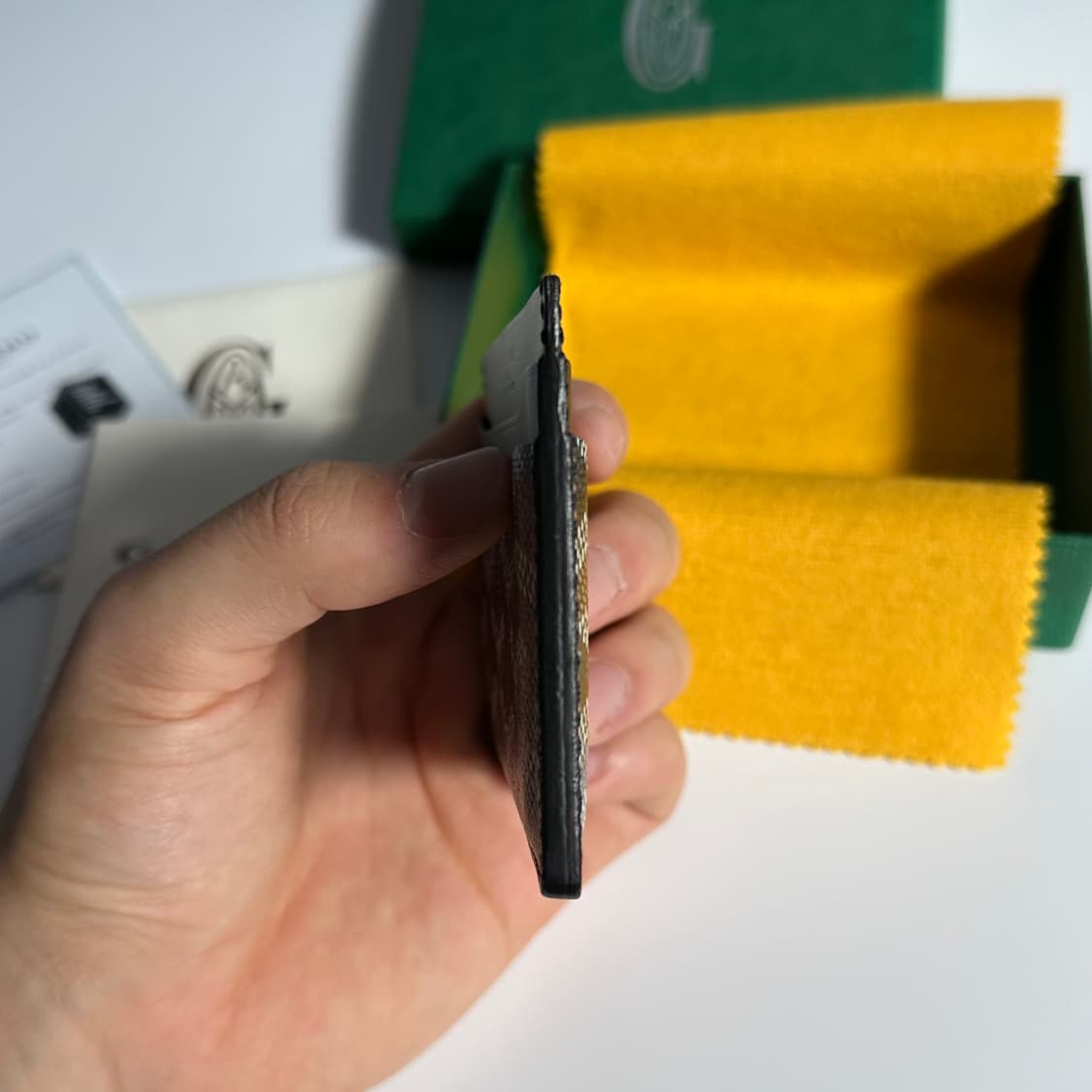 [새상품] 고야드 생쉴피스 카드지갑 블랙 풀구성 상품이미지3