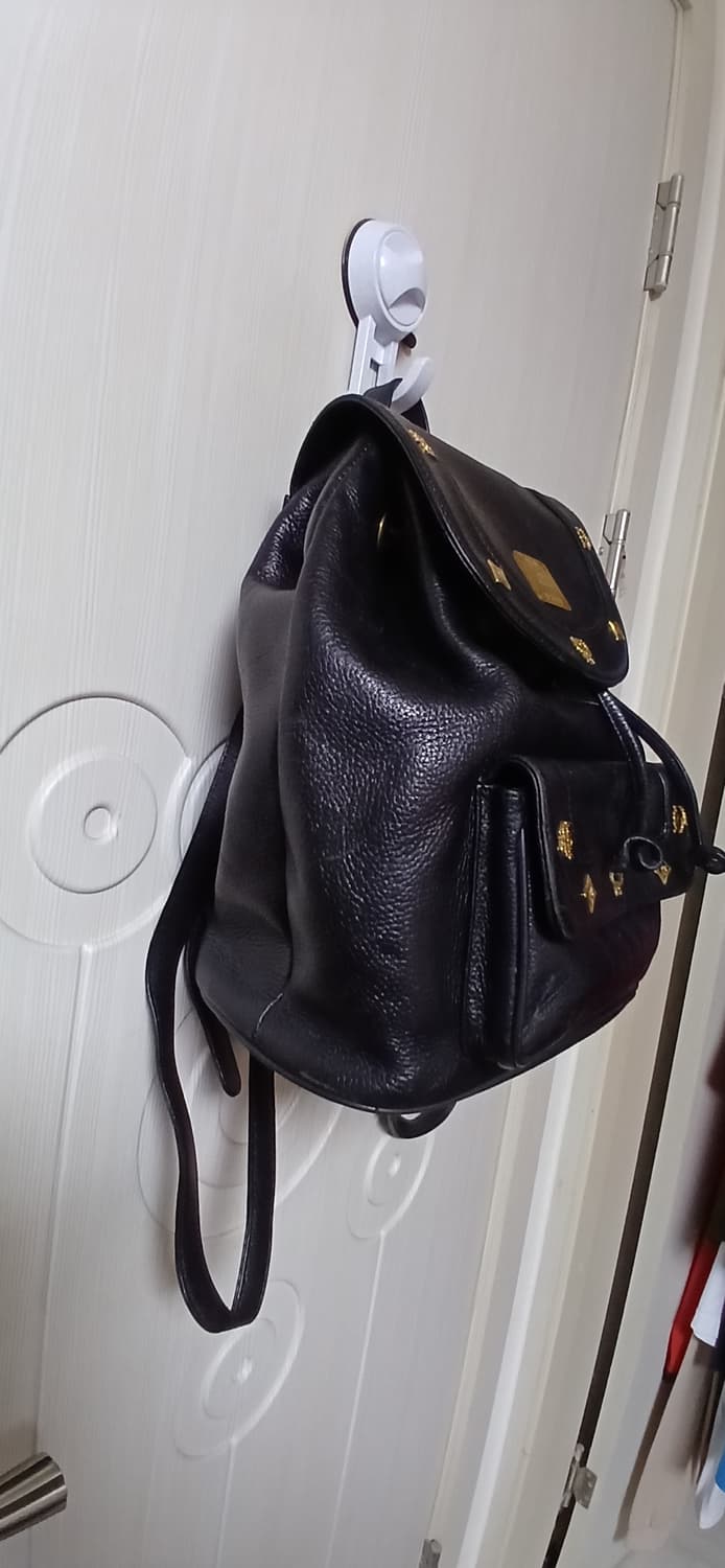 MCM 블랙 가죽 백팩  상품이미지3