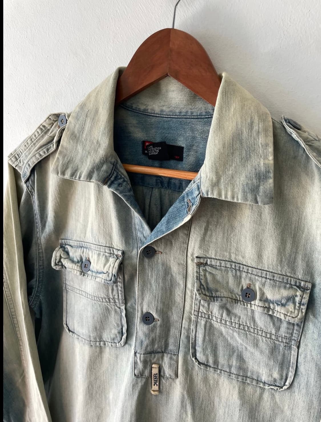 Vintage Diesel Denim Shirt 상품이미지3