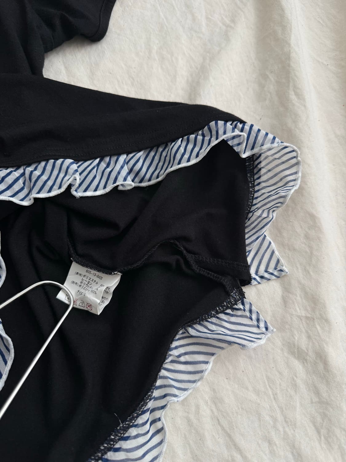 공겜여주 로걀 리본 블라우스 반팔 상품이미지6