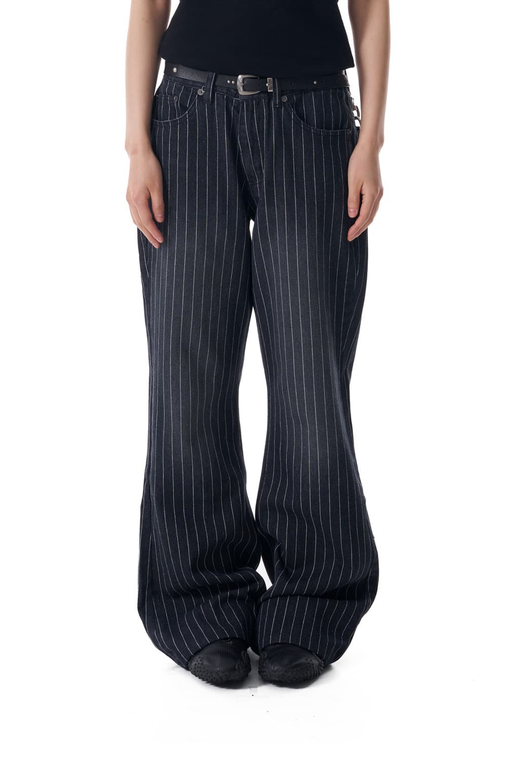 Aakam 스트라이프 데님 팬츠 상품이미지1