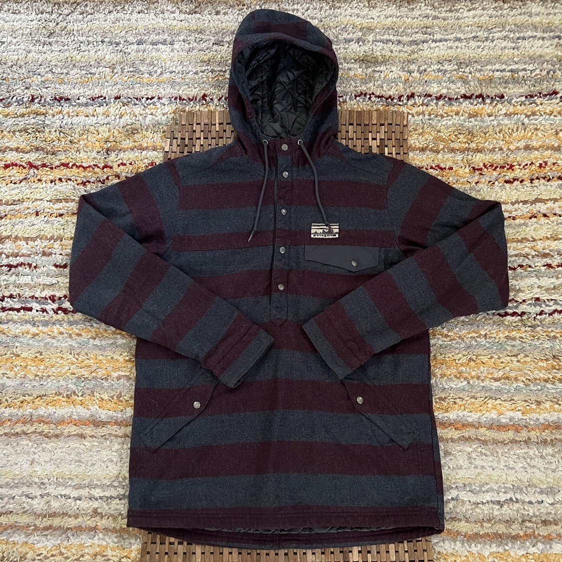 파타고니아 스트라이프 울 블렌드 T-스냅 아노락 상품이미지1