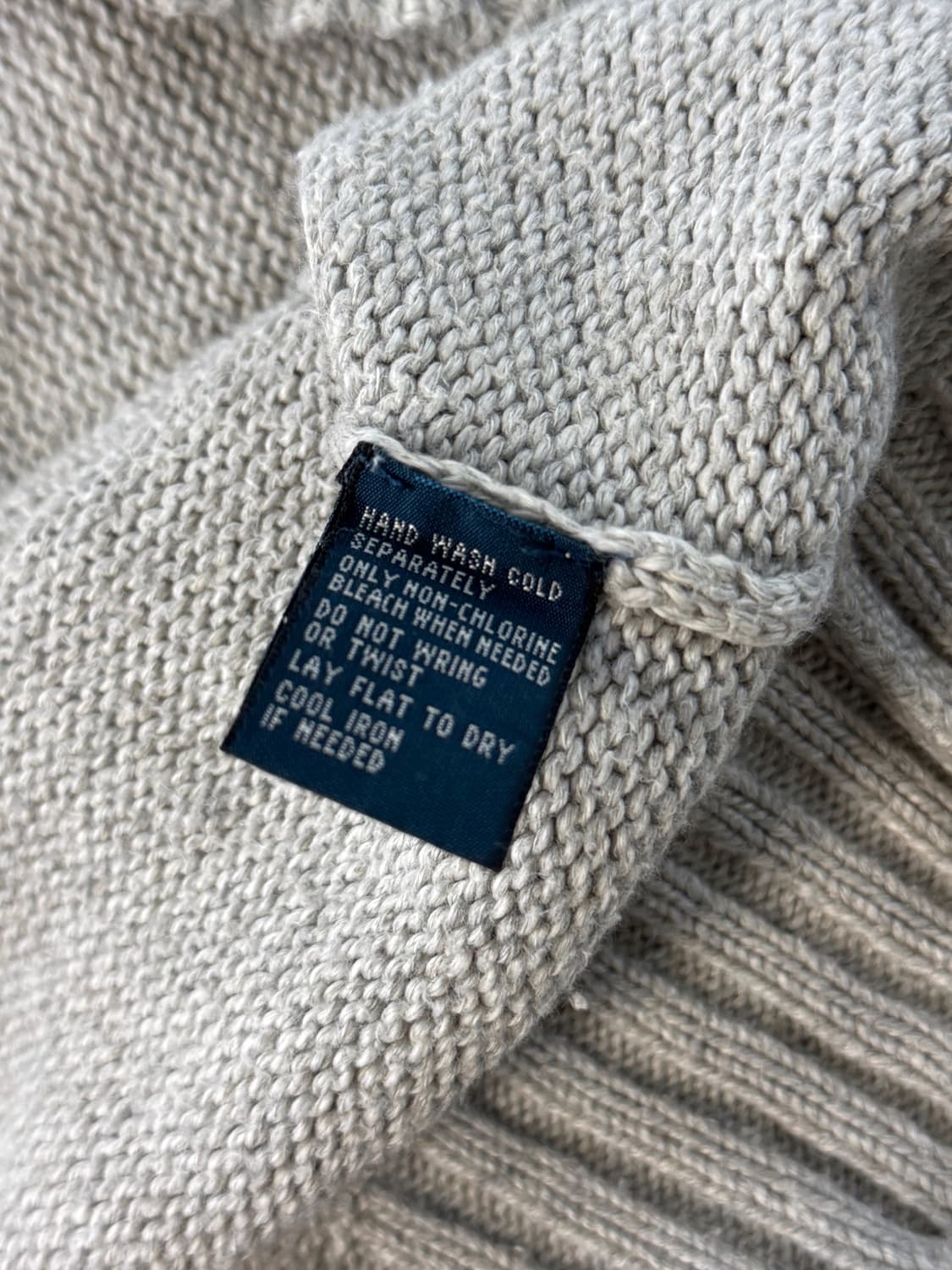 폴로 랄프로렌 루즈핏 그레이 코튼 니트 상품이미지6