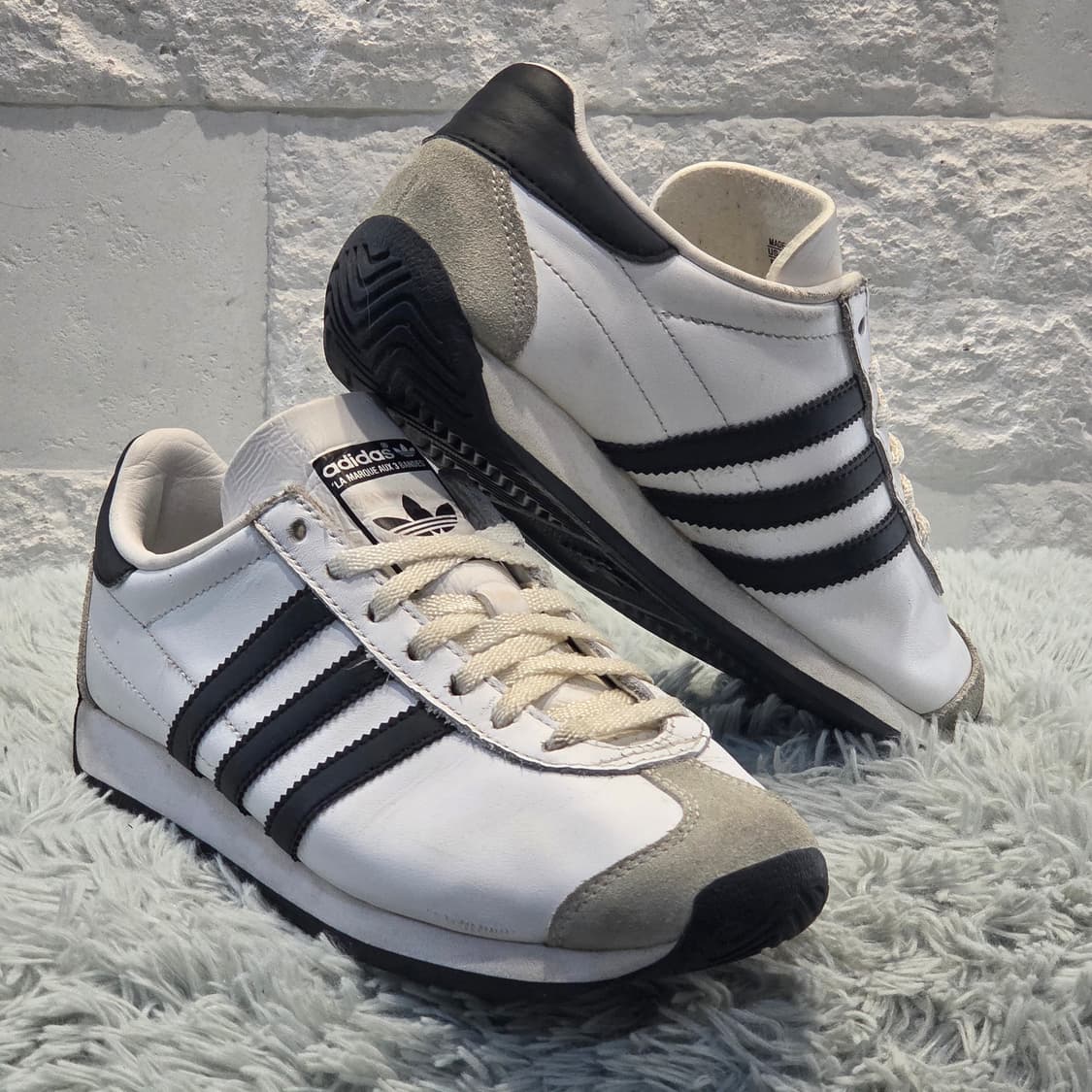 1w-27:아디다스 오리지널스 컨트리 OG 화이트-블랙 23cm 상품이미지4