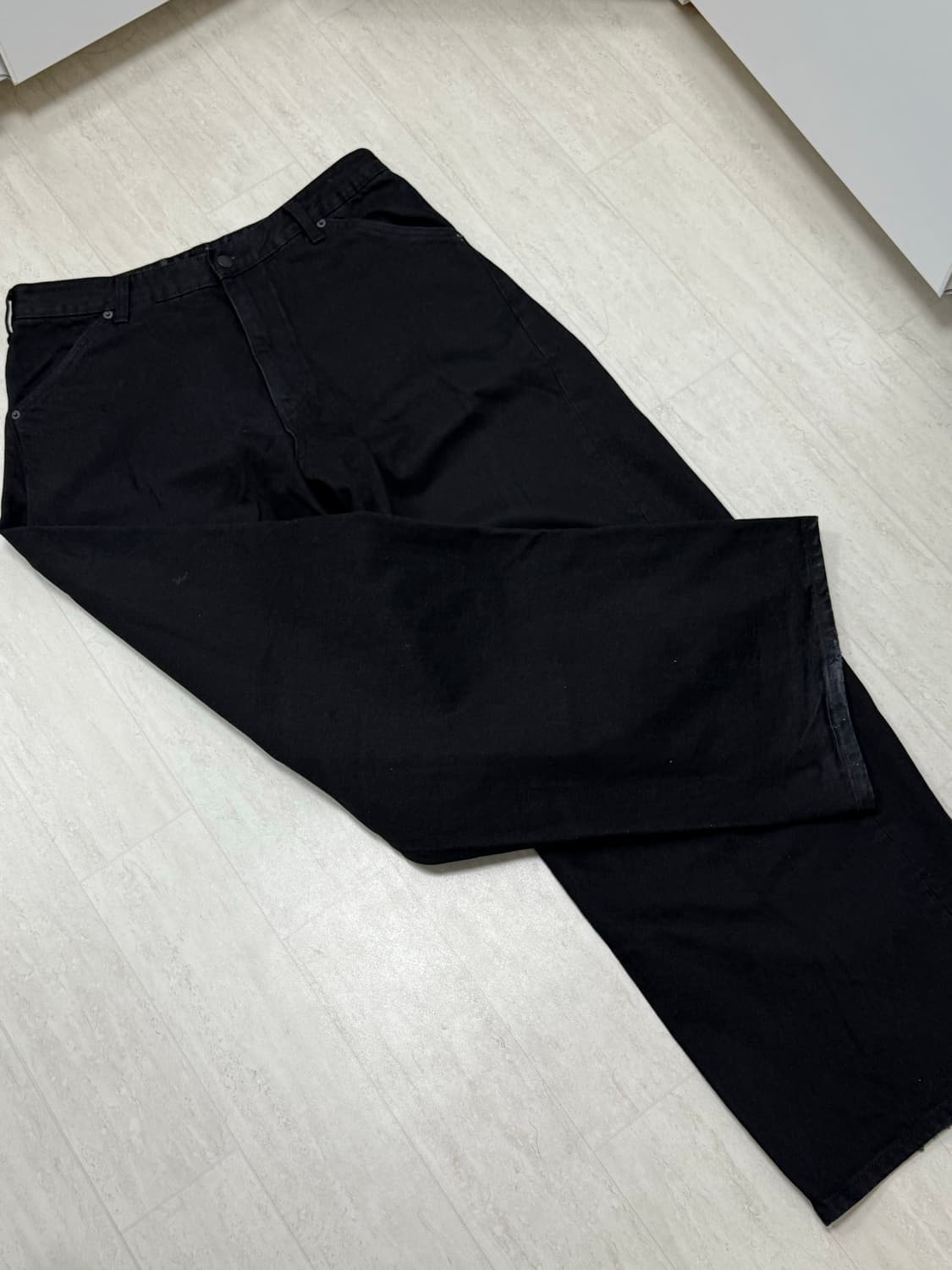 해칭룸 와이드 커브진/제트블랙/5 상품이미지7