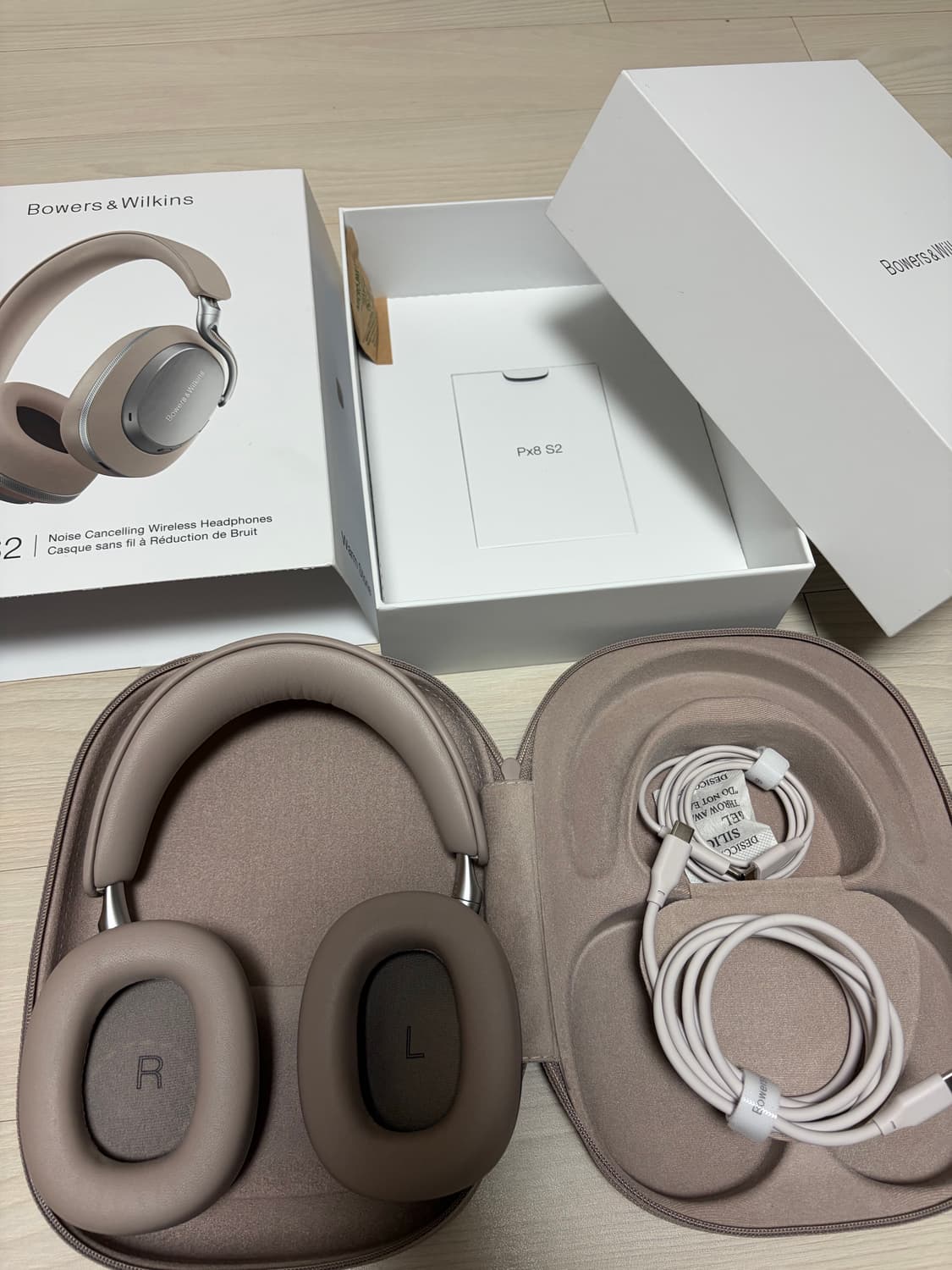 S급 바워스앤윌킨스 PX8 S2 웜스톤 B&W 노이즈캔슬링 무선헤드셋 상품이미지1