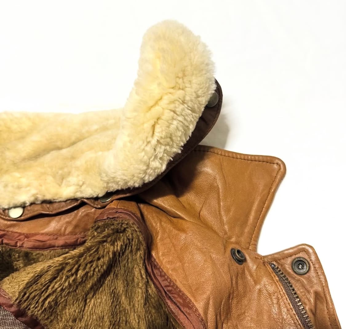 G-1 레더 봄버 자켓 상품이미지4