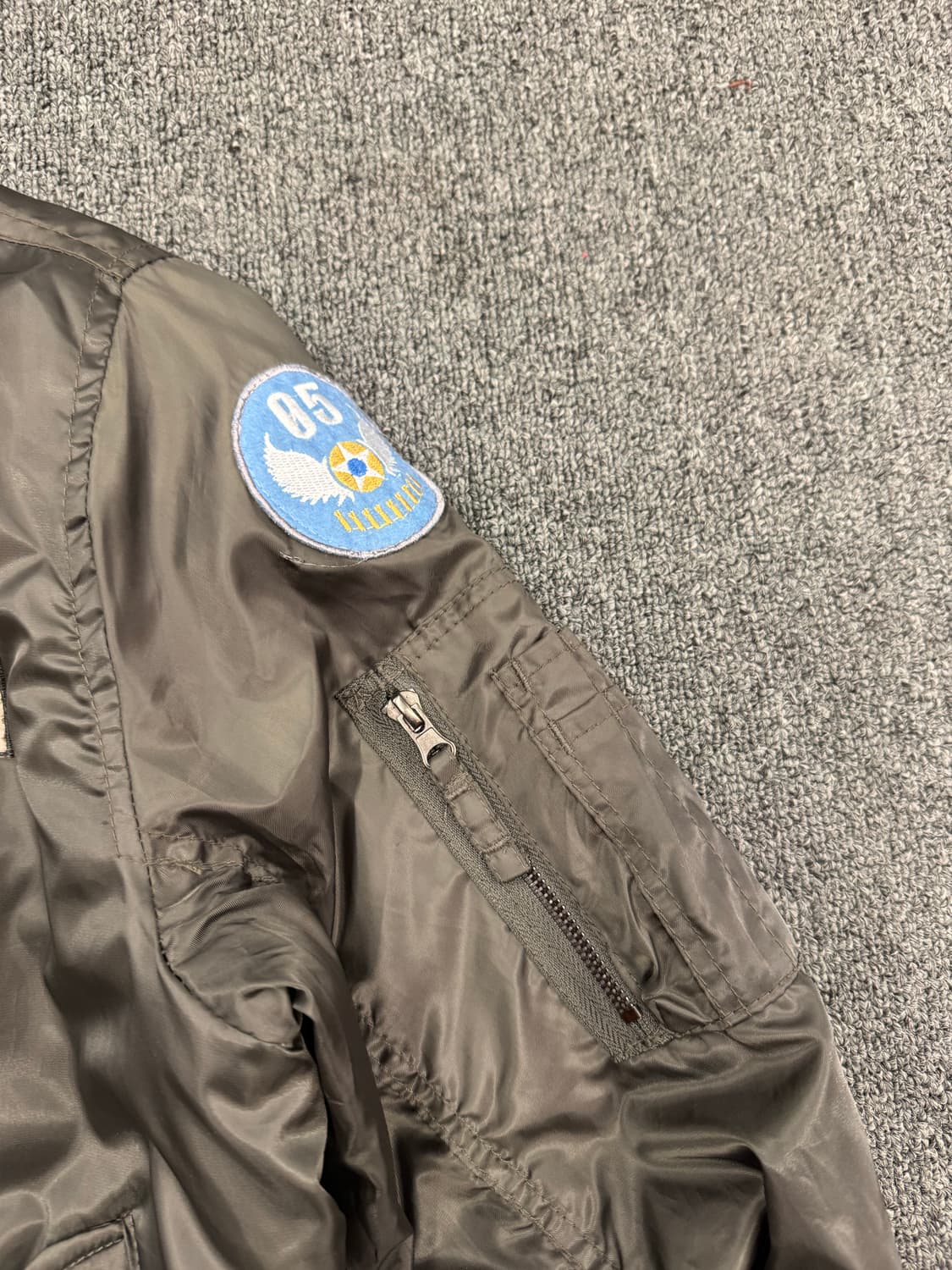 M)E.PATTACK 빈티지 패치 MA-1 올리브 항공점퍼 상품이미지4