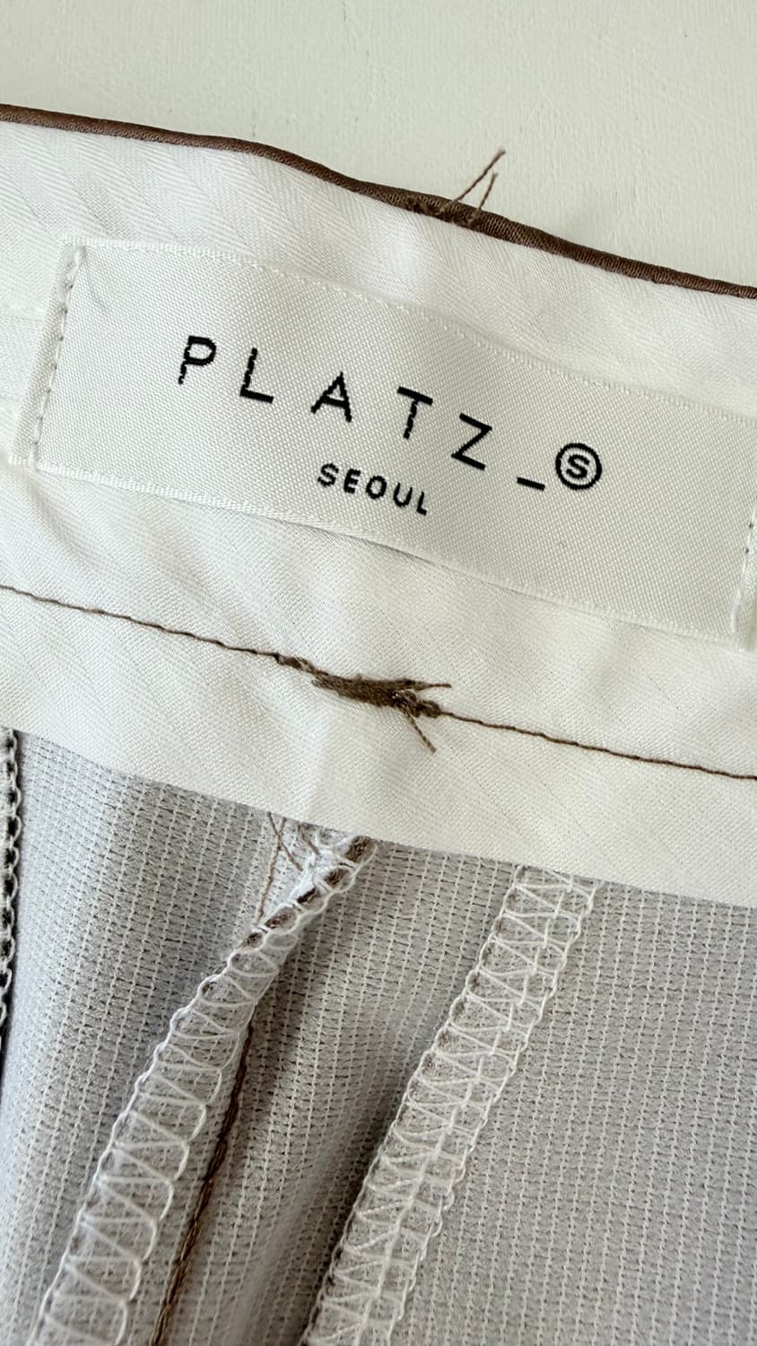 플라츠 PLATZ 핀턱 와이드 버뮤다 팬츠 55 정가 168,000원 상품이미지5