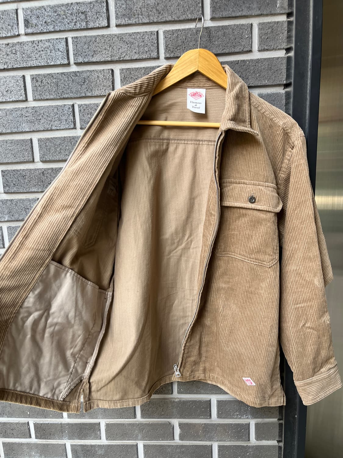 Danton 단톤 코듀로이 자켓 카멜 상품이미지10