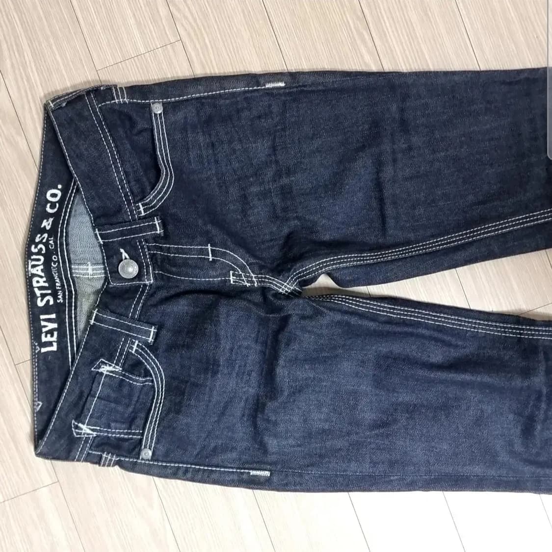 리바이스 여성 청바지 다크 워시(실측) 상품이미지3