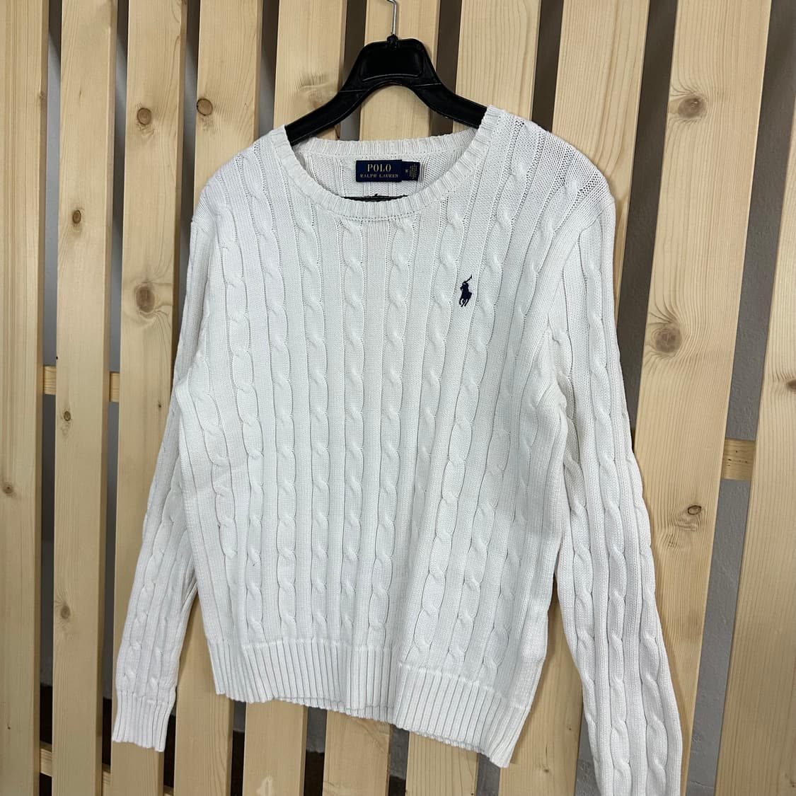 (M) 폴로 랄프로렌 아이보리 케이블 니트 상품이미지2