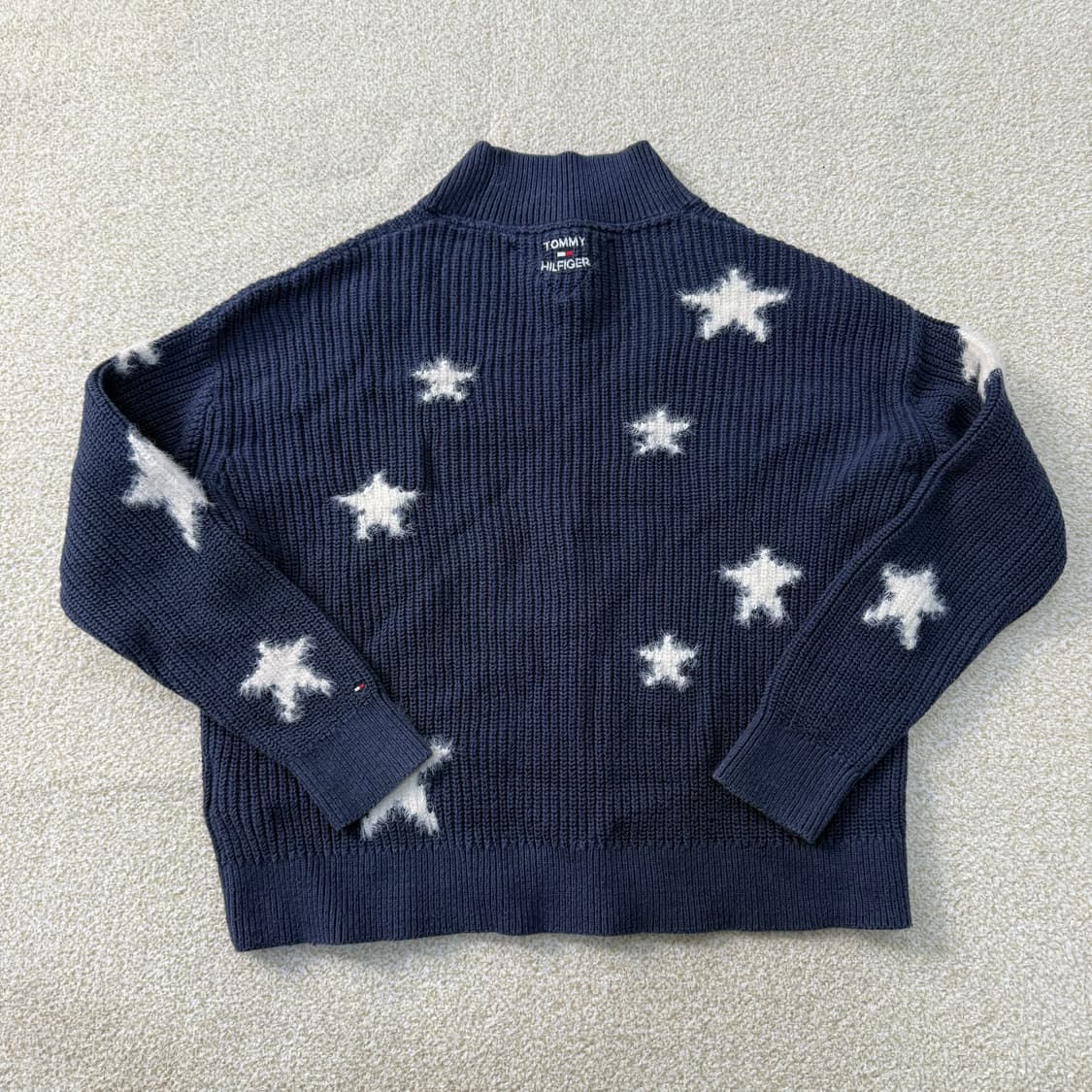 152 타미힐피거 키즈 스타 하프넥 니트 0209T 상품이미지2