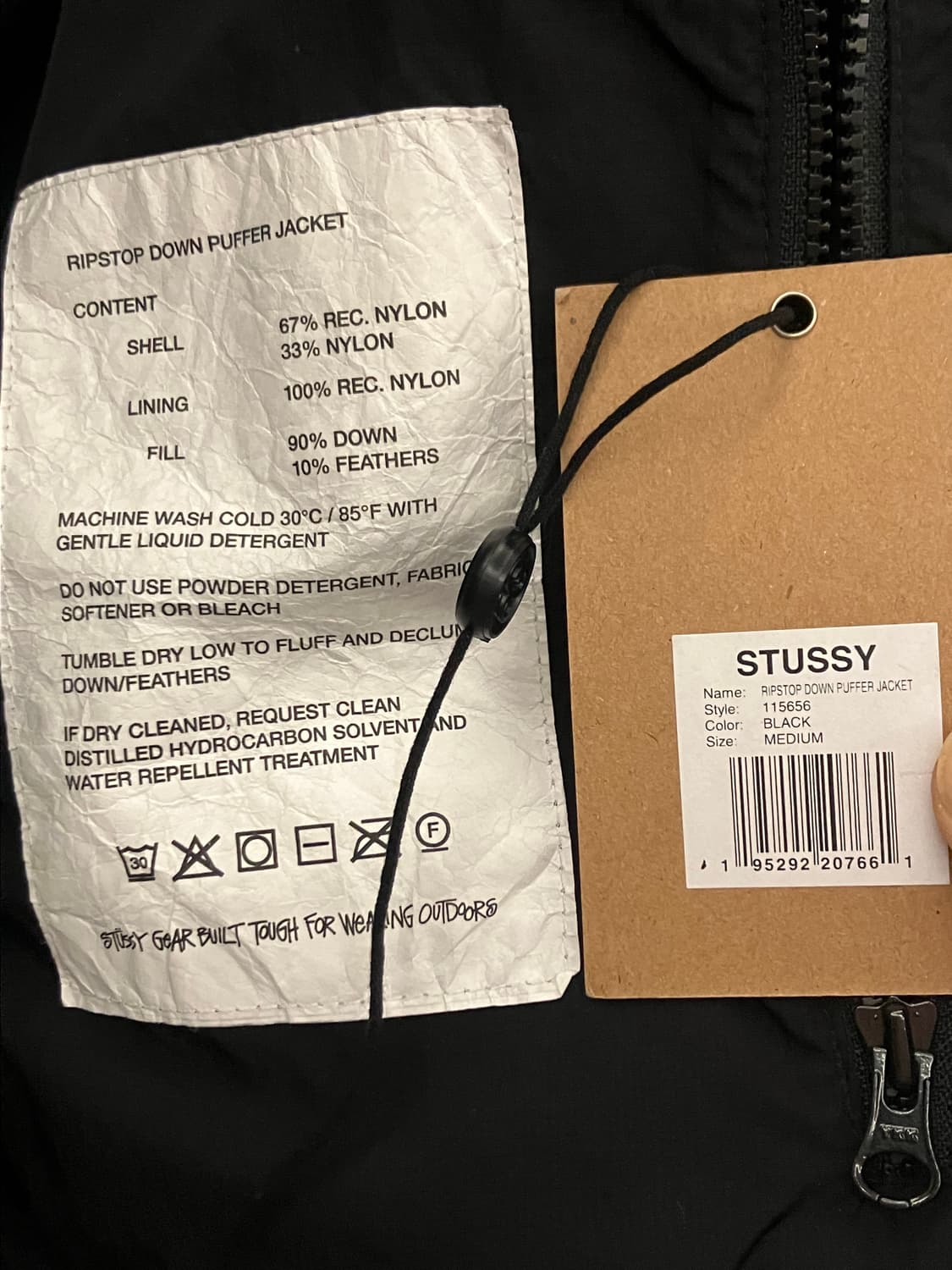 22fw 스투시 립스탑 패딩(m) 상품이미지3