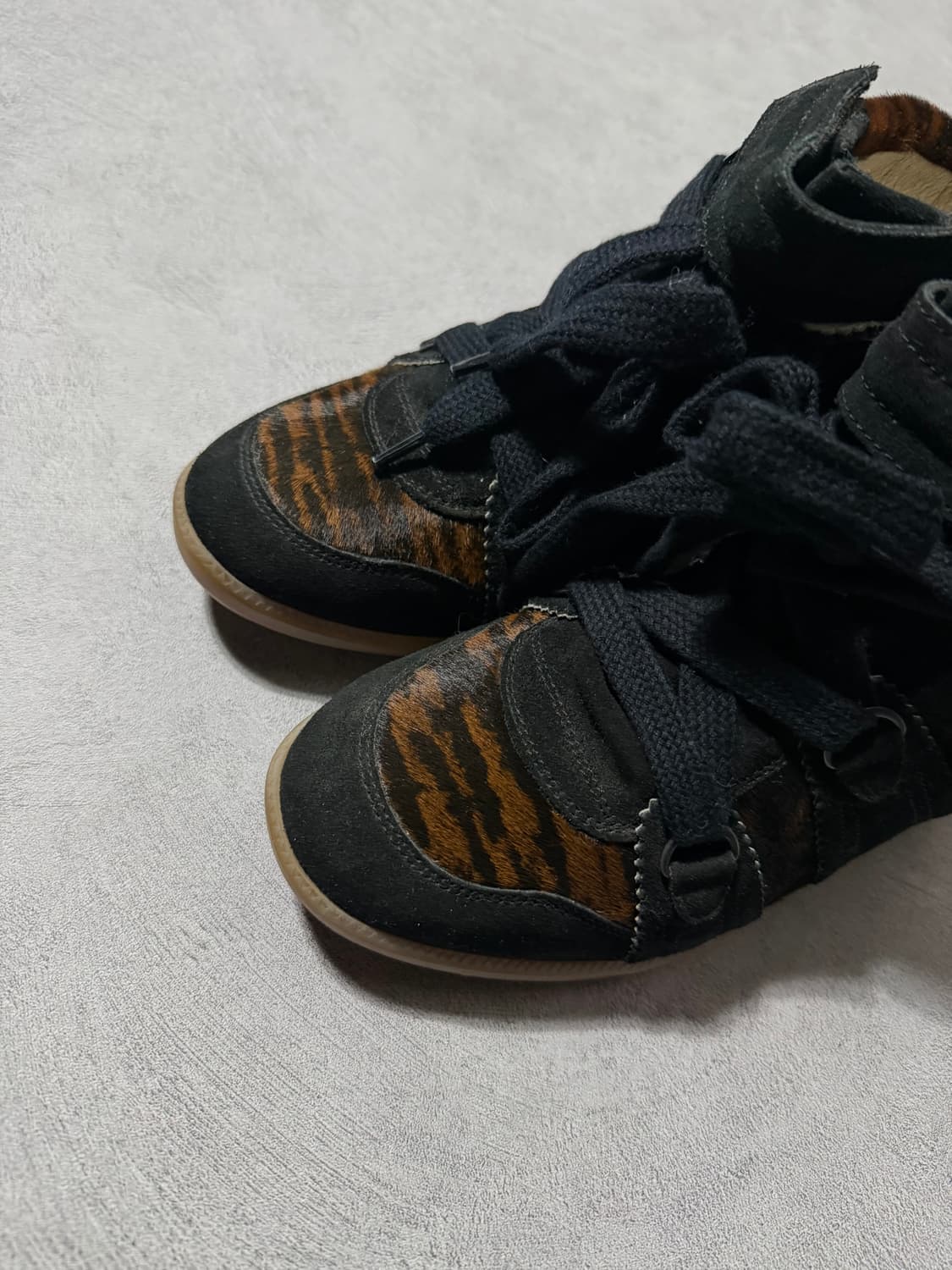 이자벨마랑 스웨이드 웨지힐 스니커즈 레오파드 상품이미지5