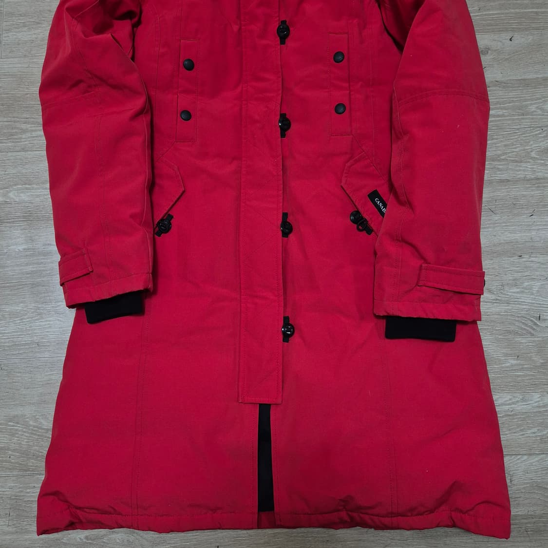 캐나다구스 여성 와펜 후드 롱패딩 점퍼 S(90) 상품이미지3