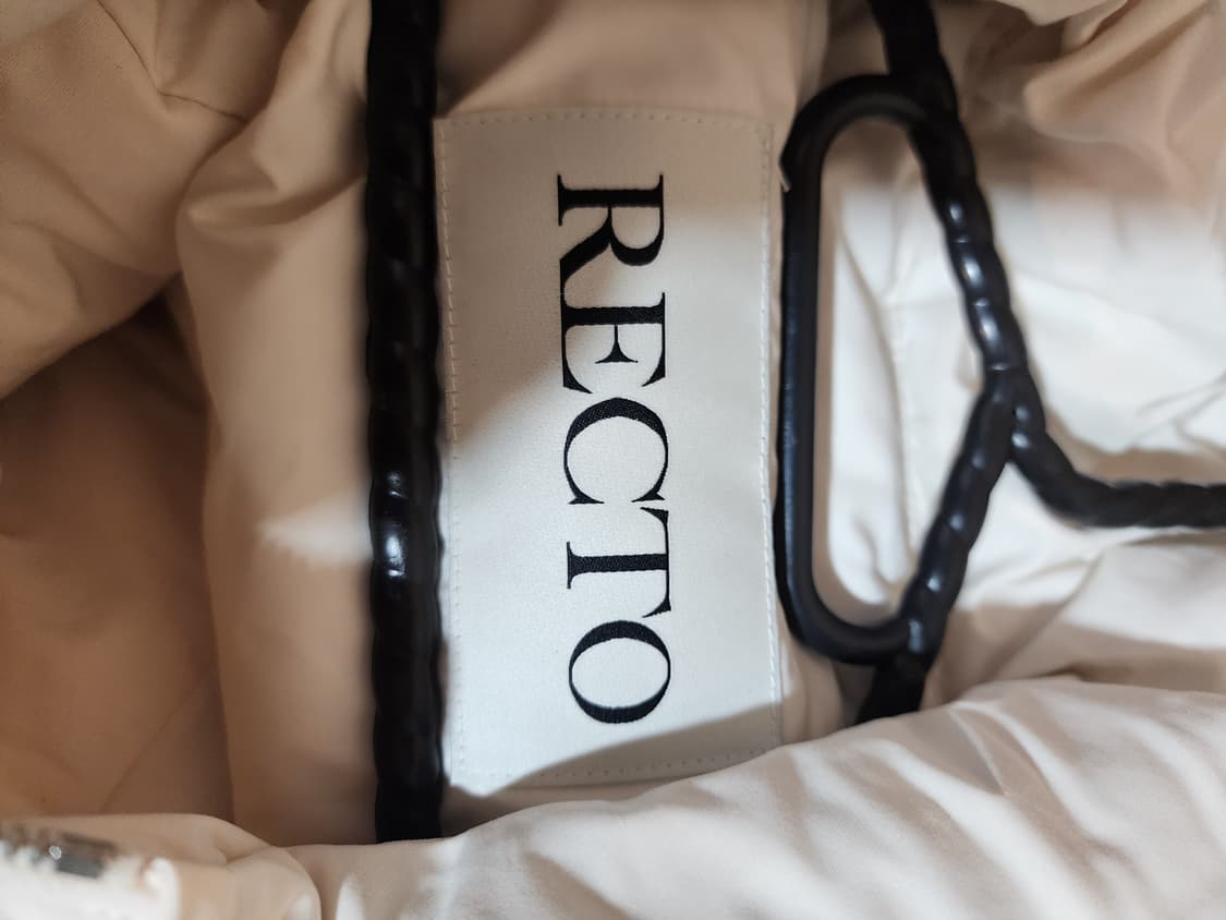 RECTO 렉토 아이보리 크롭 패딩 L 상품이미지4