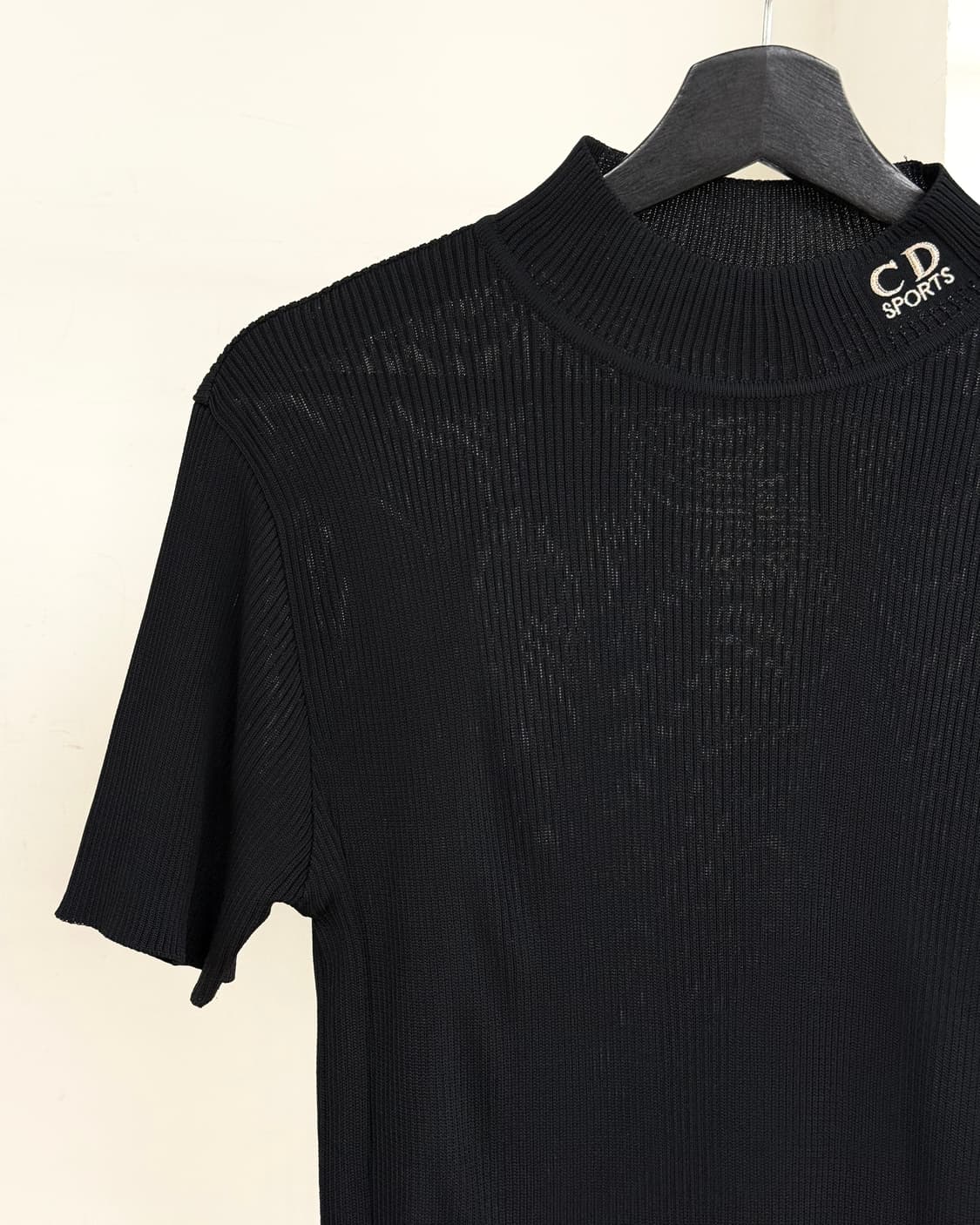 크리스찬 디올 스포츠 블랙 목 넥 쇼트 슬리브 탑 상품이미지3