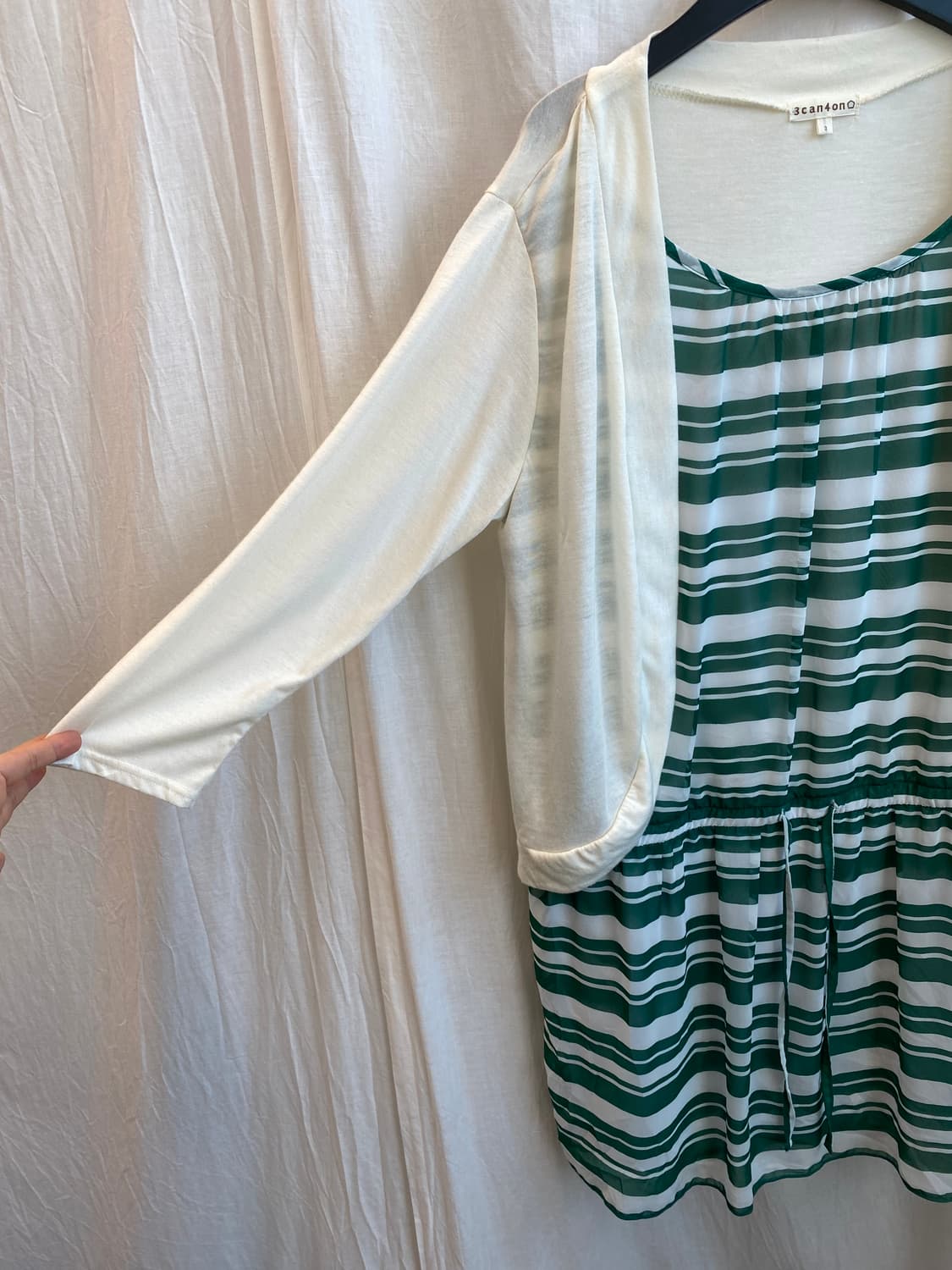 3CAN4ON 그린 가디건 원피스(L) 상품이미지7