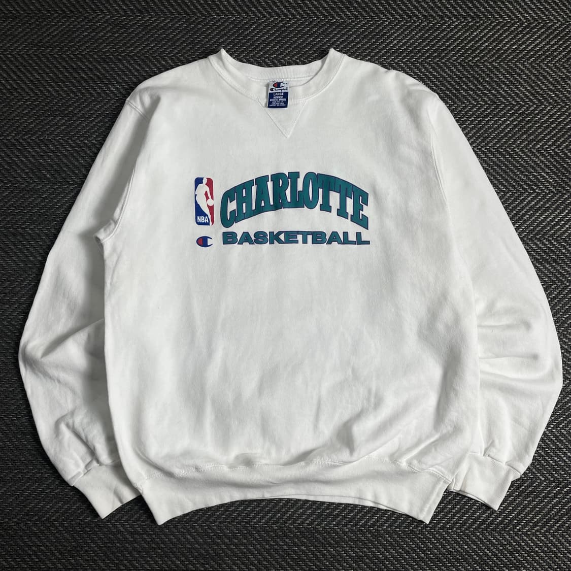 90s 챔피온 NBA 샬럿 호네츠 스웻 셔츠y 3611 상품이미지2