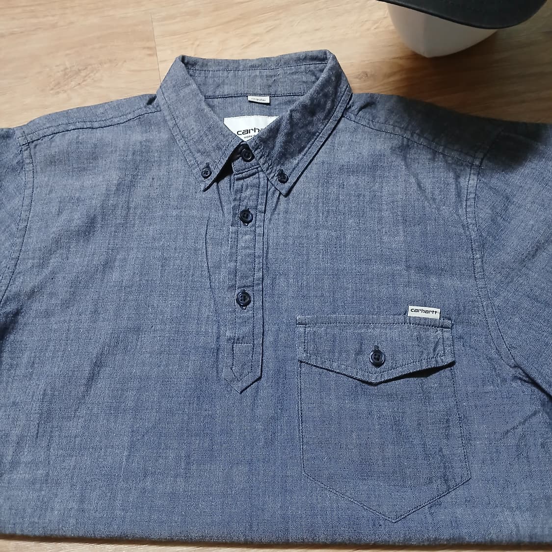 carhartt 칼하트 wip 에디슨 인디고 반팔 셔츠 상품이미지3