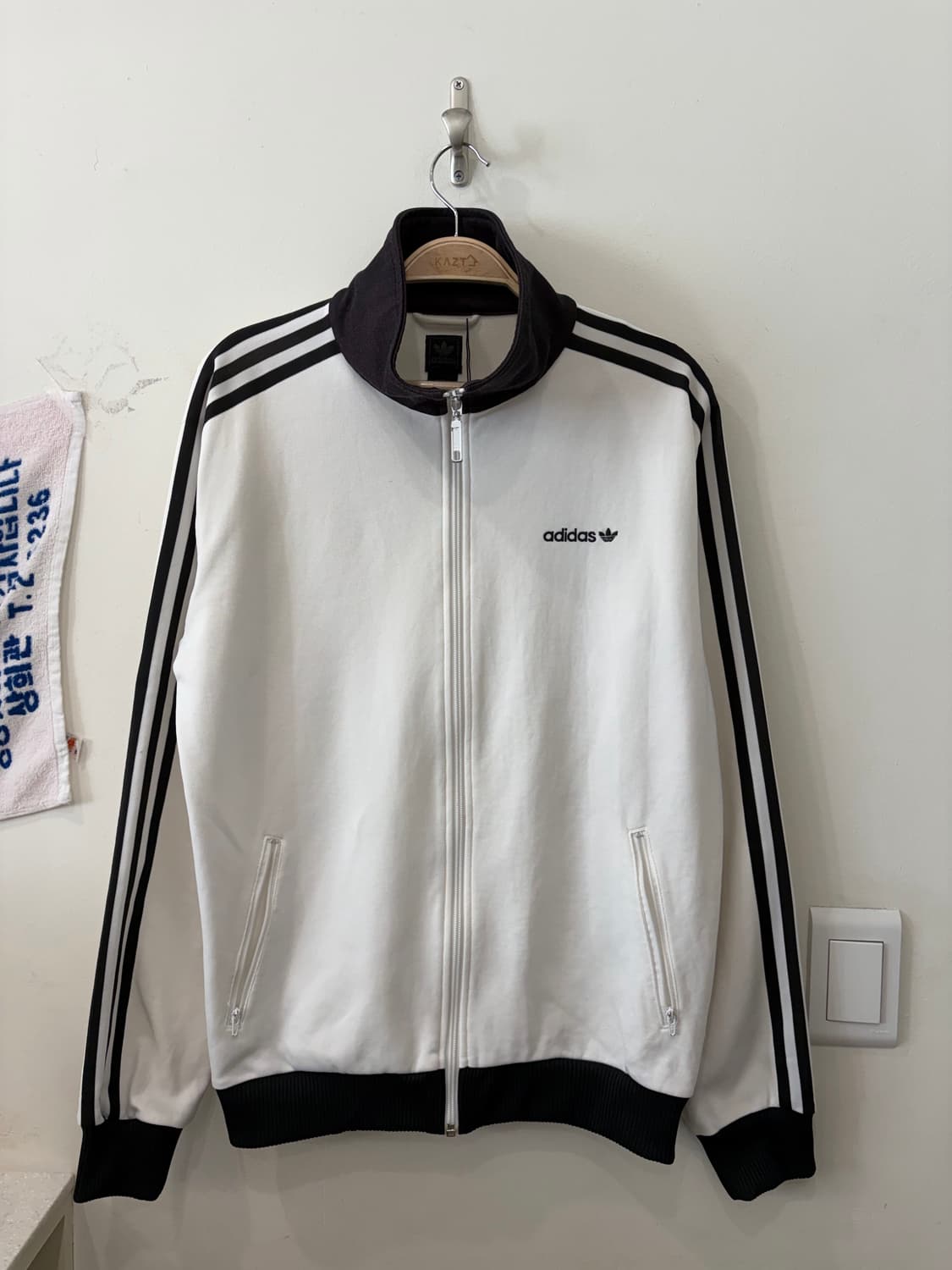 320. 아디다스 베켄바우어 화이트 져지 트랙탑 상품이미지1