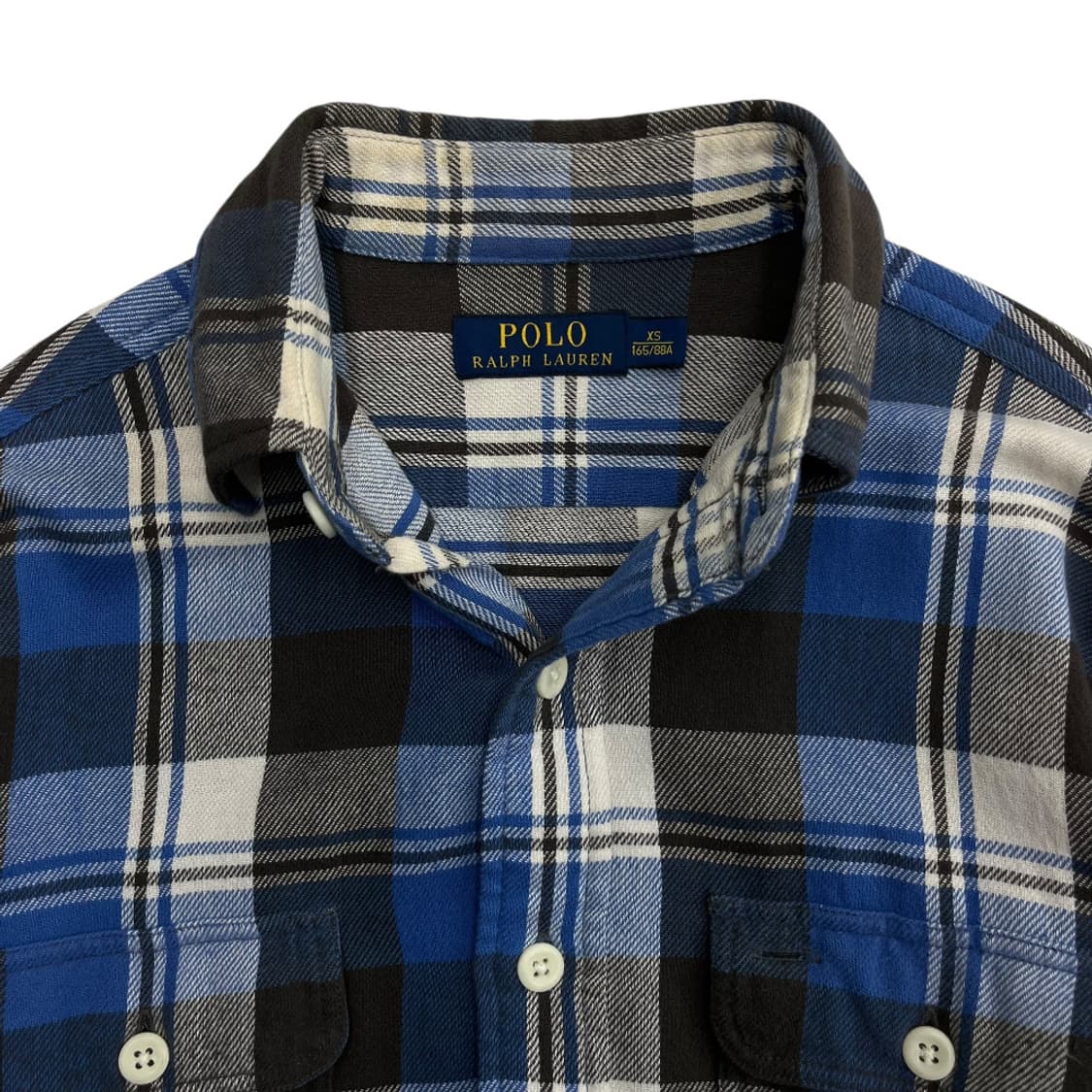 폴로 랄프로렌 버튼포켓 파스텔 타탄체크 울 셔츠 XS 상품이미지5