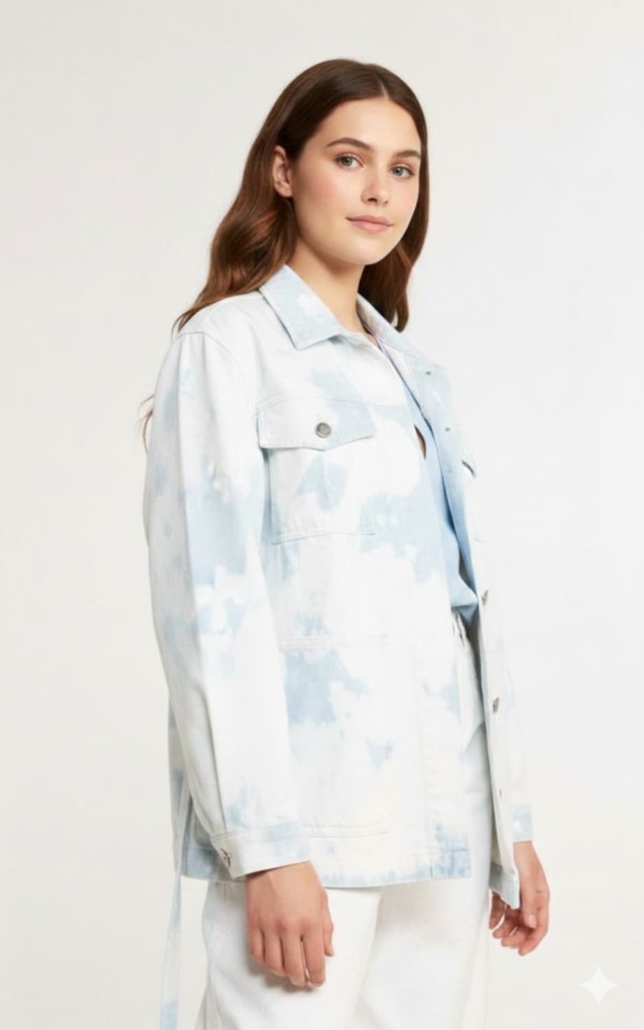 (새상품)끌로디피에로 벨티드 데님자켓 38사이즈 상품이미지1