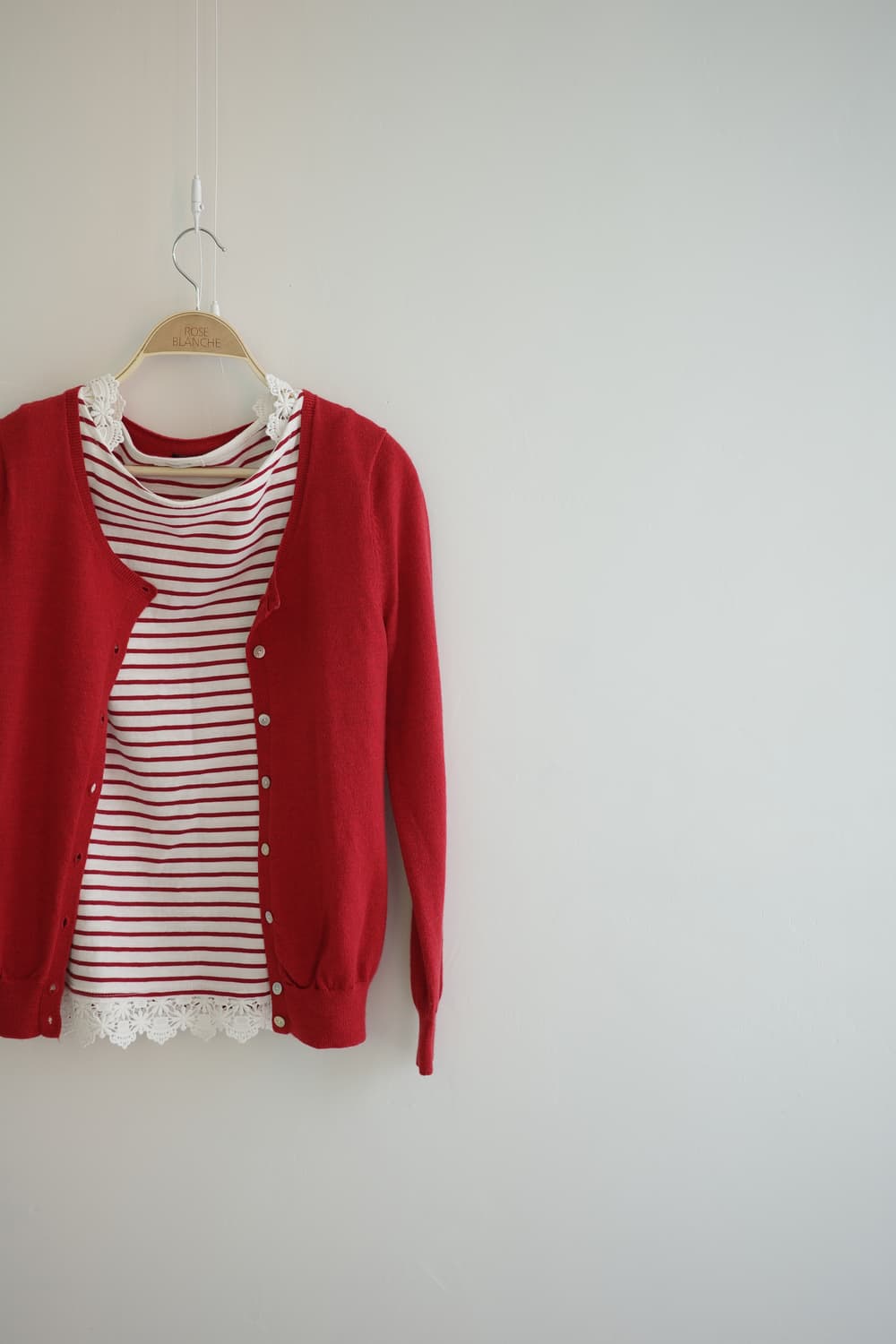 gap 
• 레드 가디건 상품이미지8