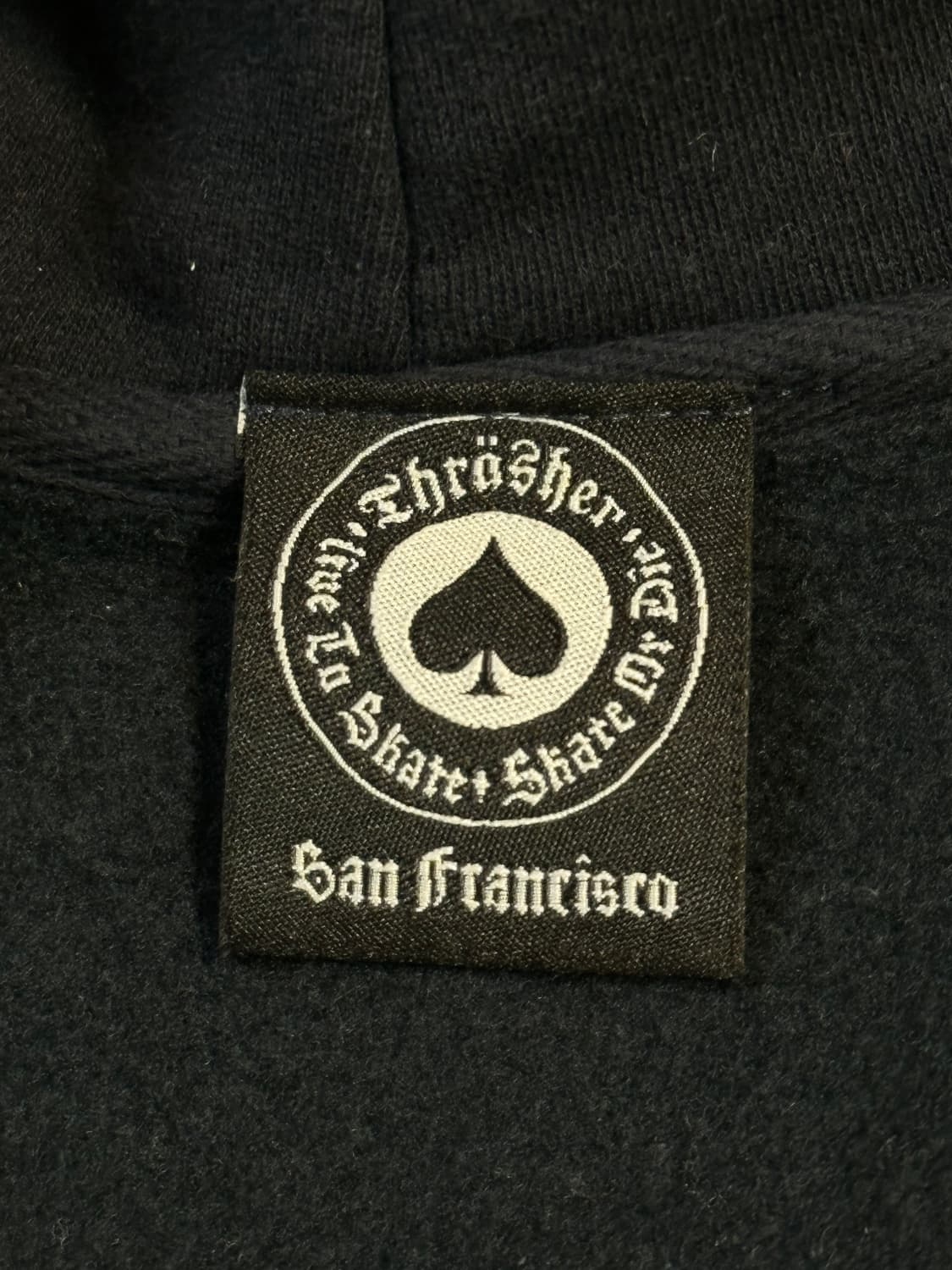 트레셔 THRASHER 매거진 로고 후드집업 블랙 상품이미지6