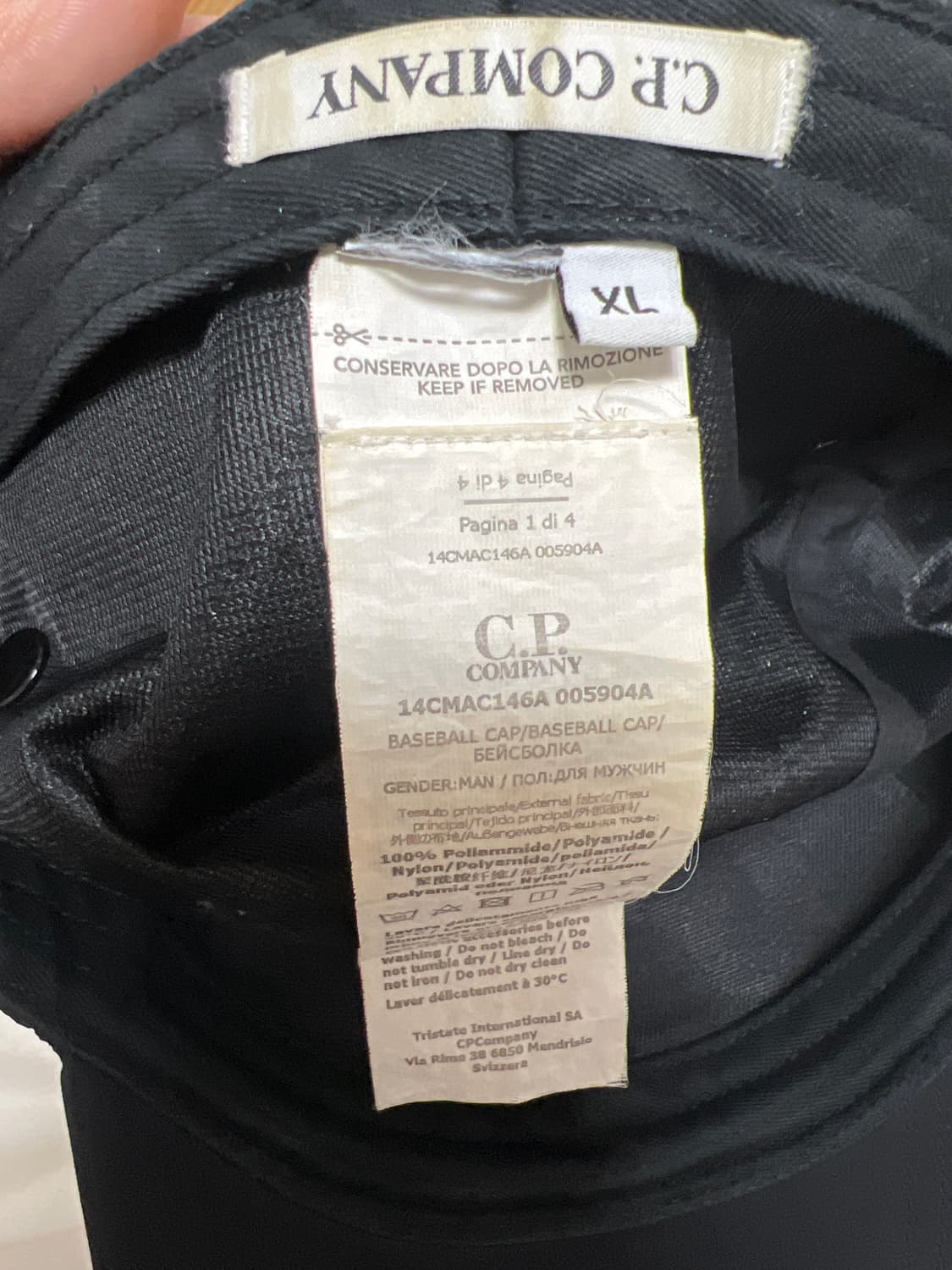 Cp컴퍼니 고글캡 xl팝니다. 상품이미지3