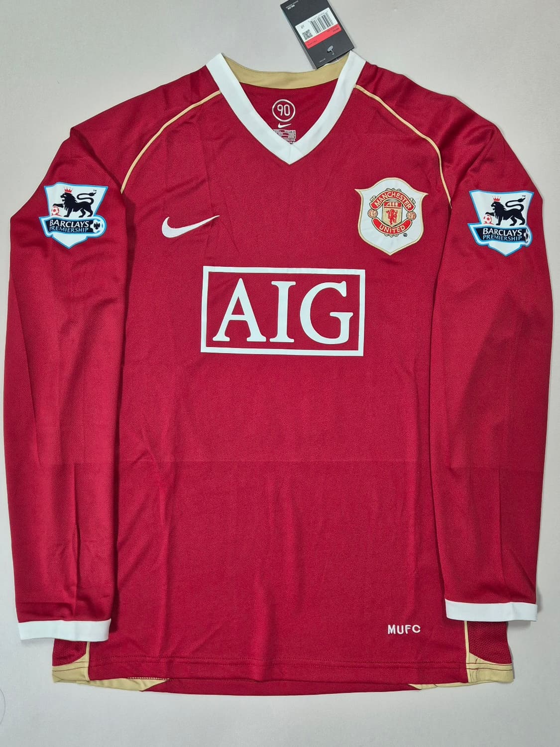 06-07 맨유 박지성 긴팔유니폼 레플리카 L사이즈 상품이미지2