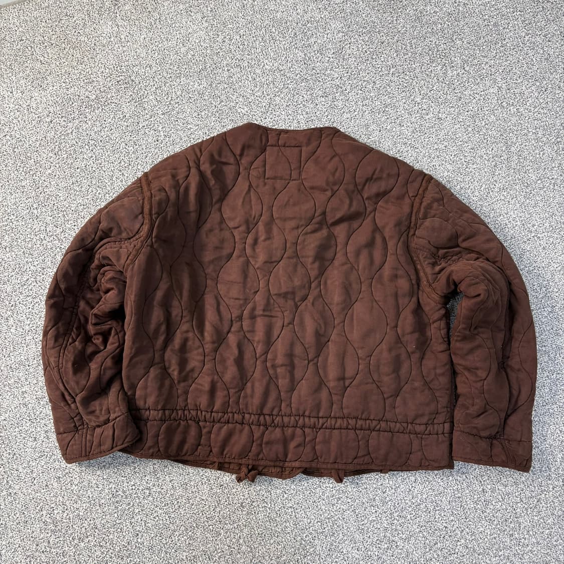 M 자라 여성 퀄팅 자켓 허리스트링 0421J 상품이미지3