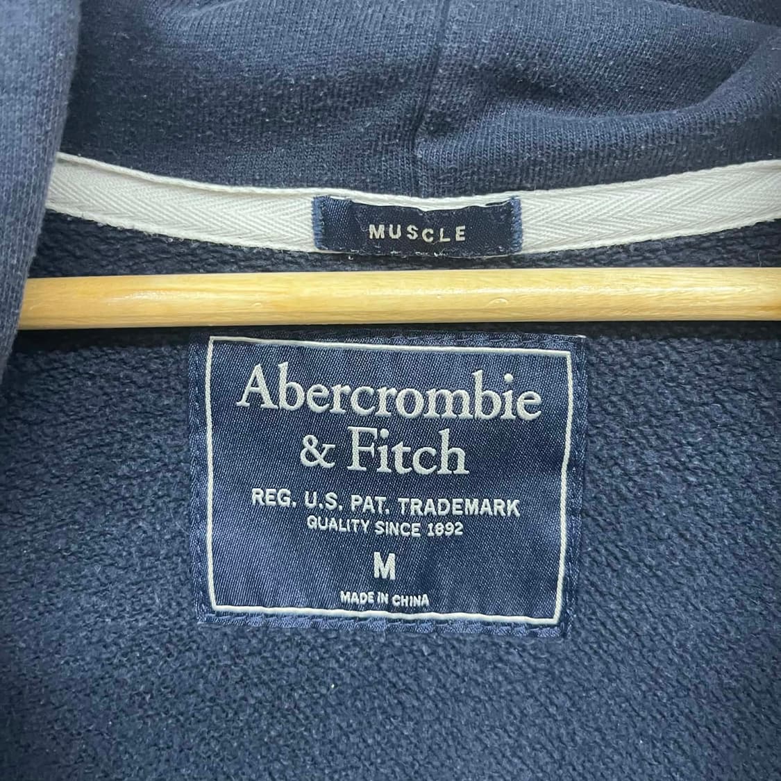 아베크롬비 y2k 올드스쿨 스웻 후드집업 희귀져지(M) 상품이미지6