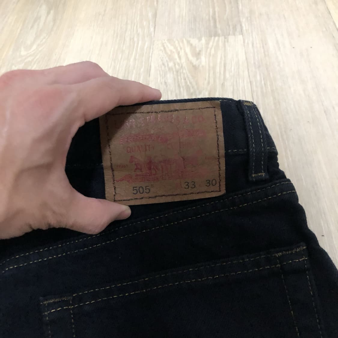 (31) 00's 리바이스 Levi's 505 레귤러핏 블랙 흑청 데님 상품이미지9