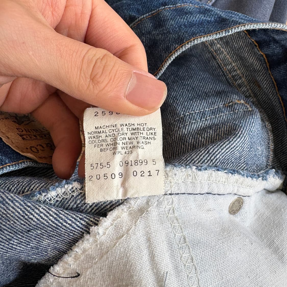 90s Levis 509 orange tap denim pants  상품이미지10