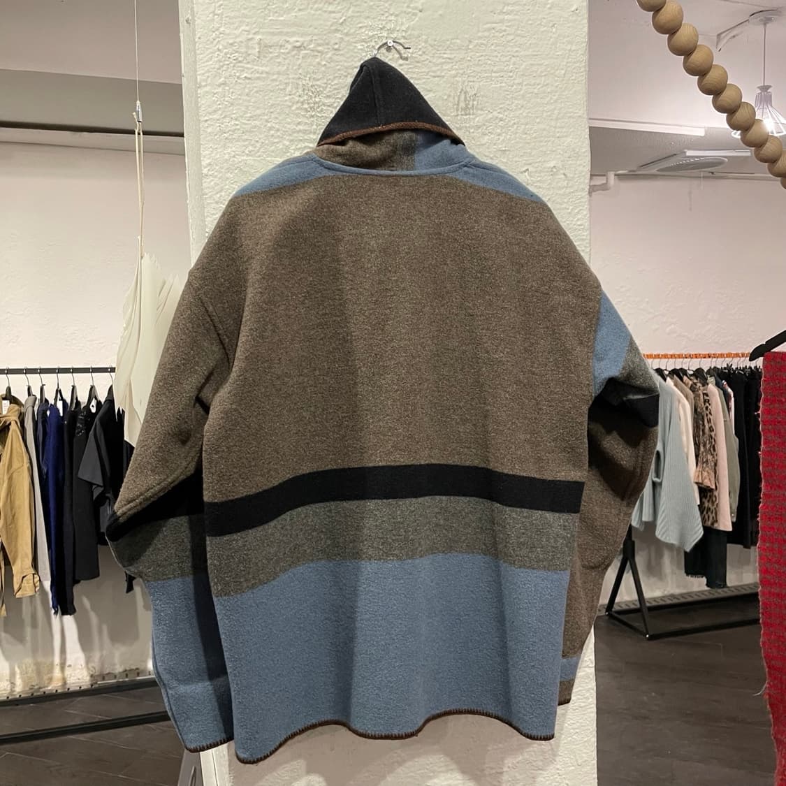 컬러 컬러블락 가디건 상품이미지3