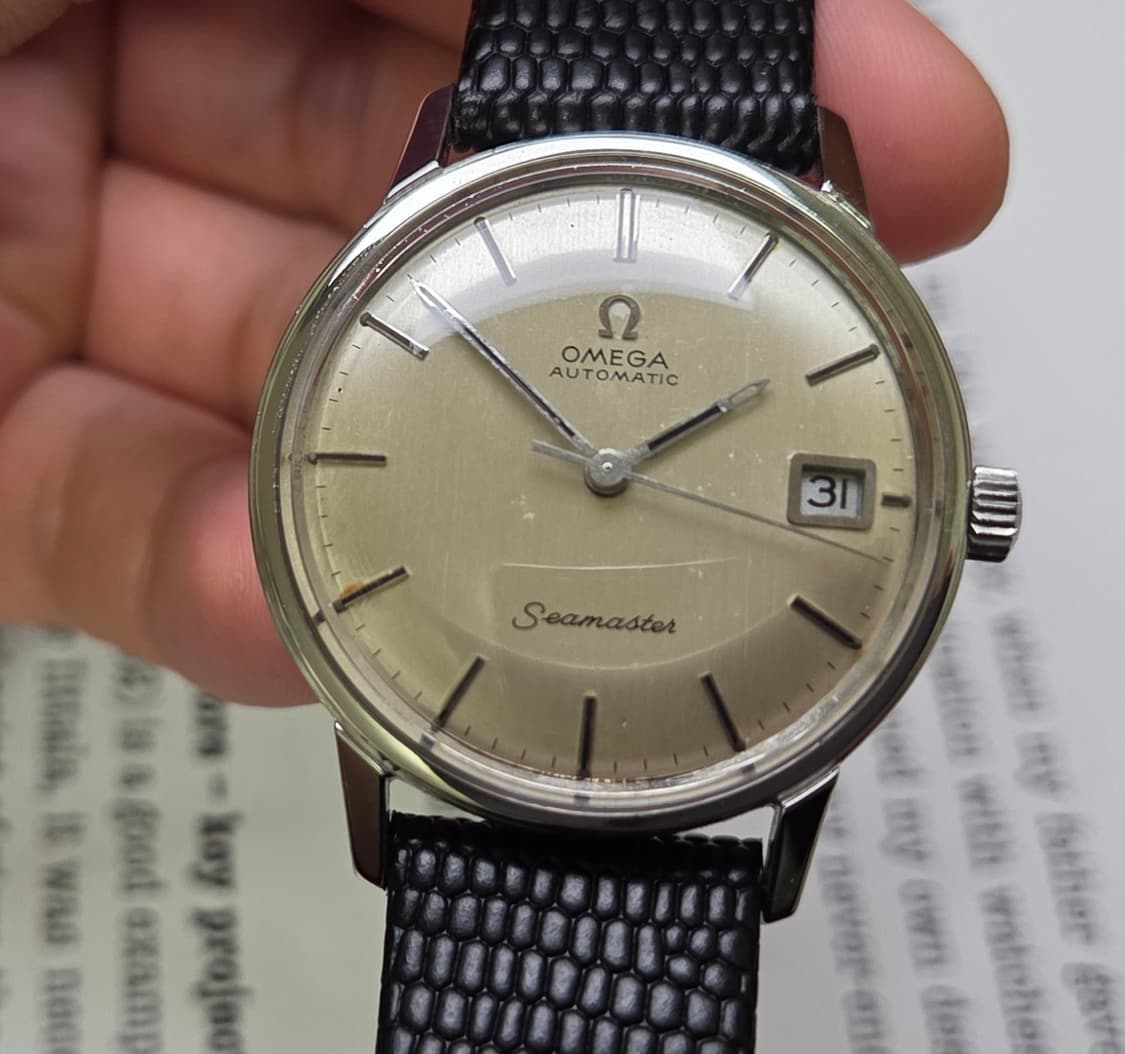 레어] 빈티지 오메가 씨마스터 오리지널 돔형다이얼 싱글데이트 오토매틱 
 상품이미지5