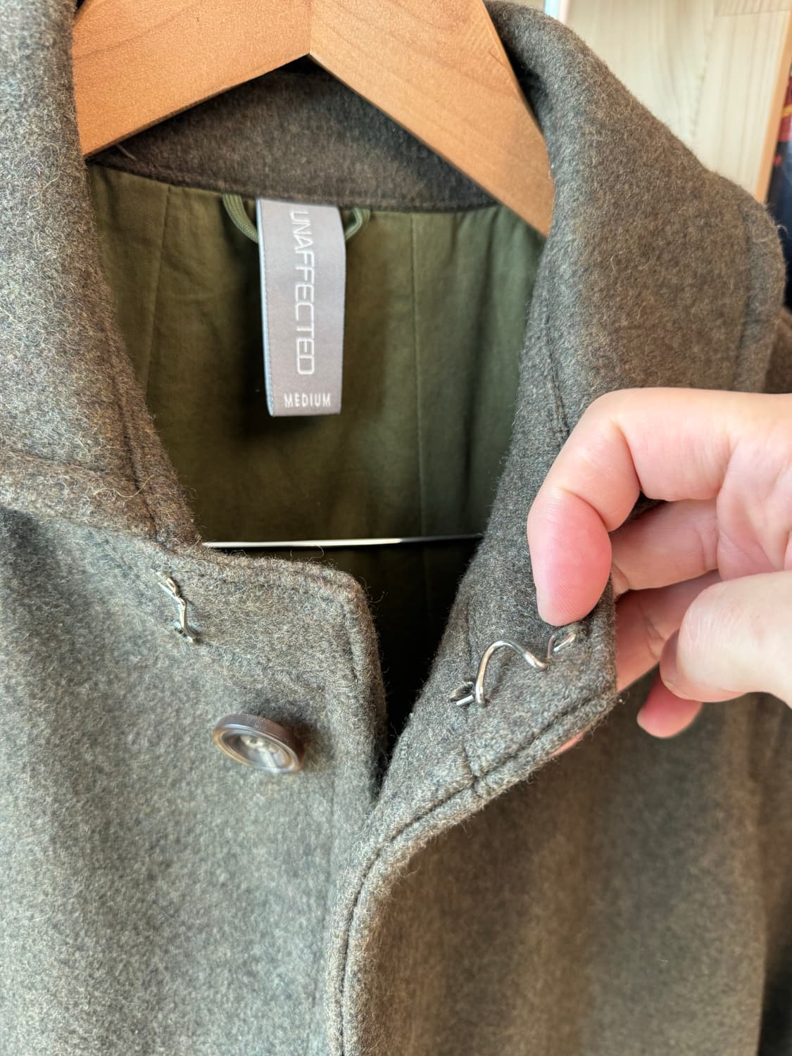 언어펙티드 밀리터리 A라인 코트 M 상품이미지9