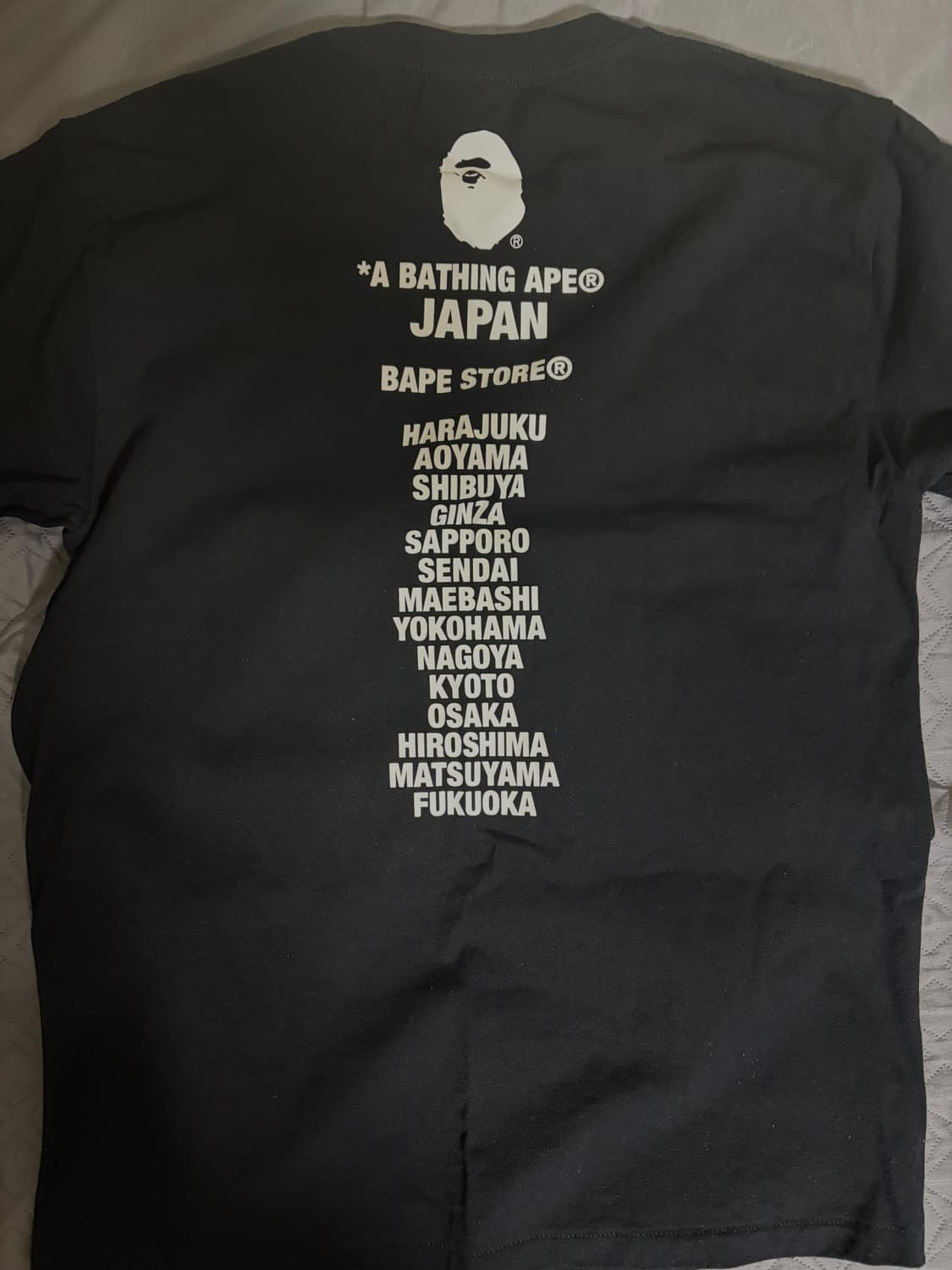 베이프 재팬 에이프 헤드 블랙 크림 구매 상품이미지2