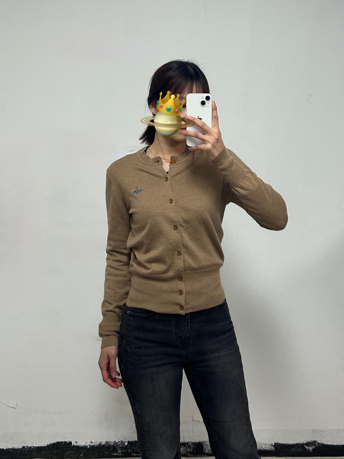 [정품] 비비안웨스트우드 임포트 울 가디건 베이지 상품이미지1