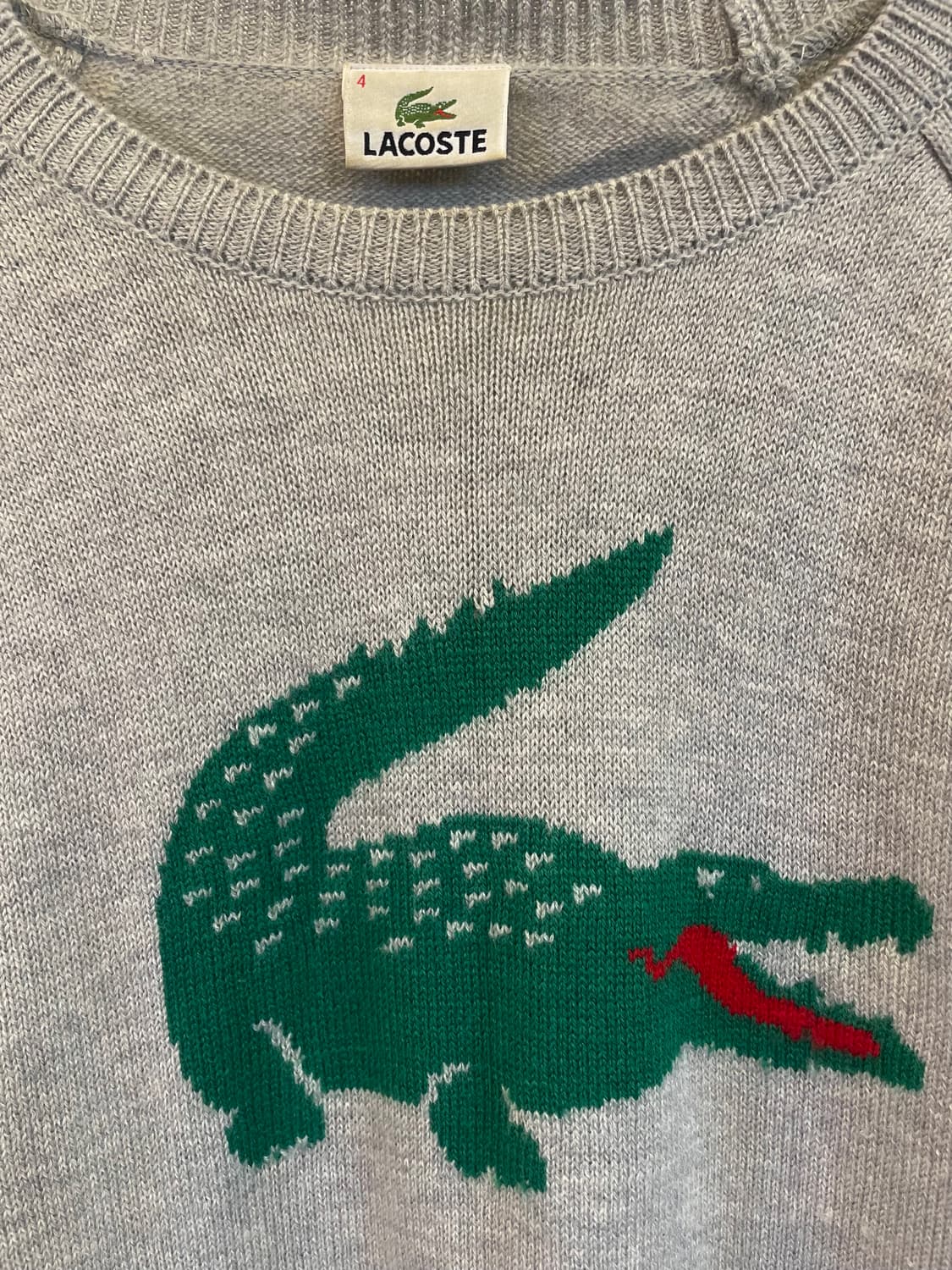 라코스테 빅로고 니트:) 울100%니트 상품이미지2
