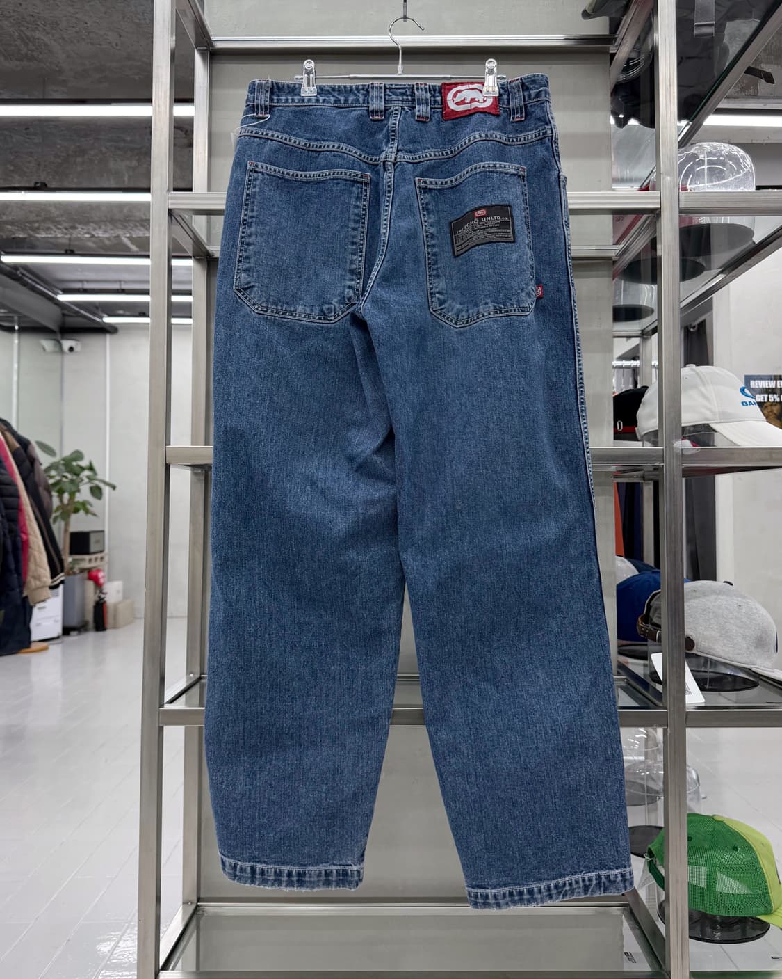 에코 언리미티드 00s 와이드 인디고 데님 팬츠 상품이미지1