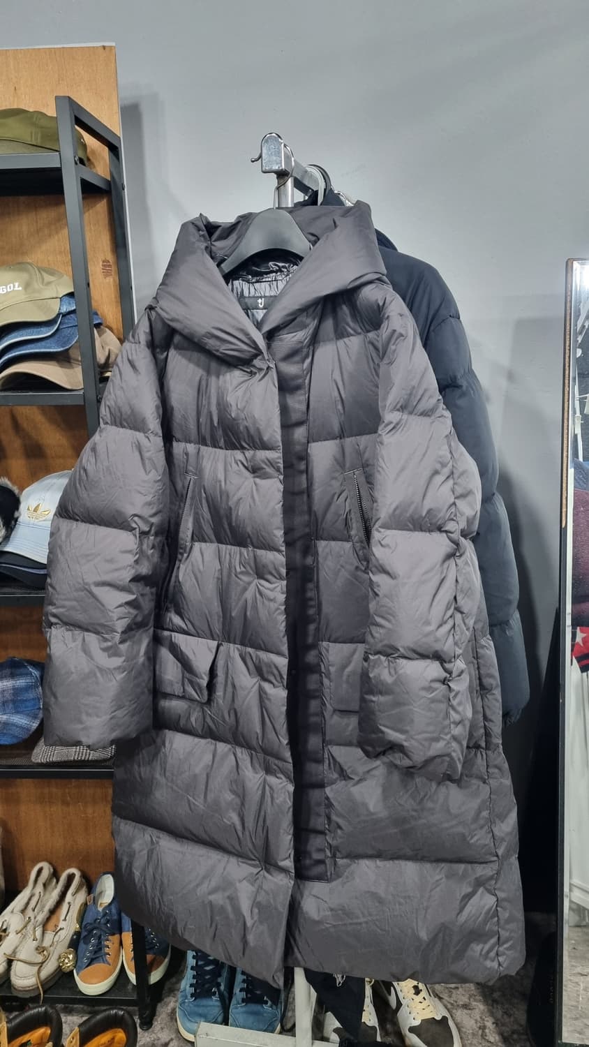 질샌더 유니클로 콜라보 다운 후드 패딩코트 L(100~105) 상태최상 상품이미지1