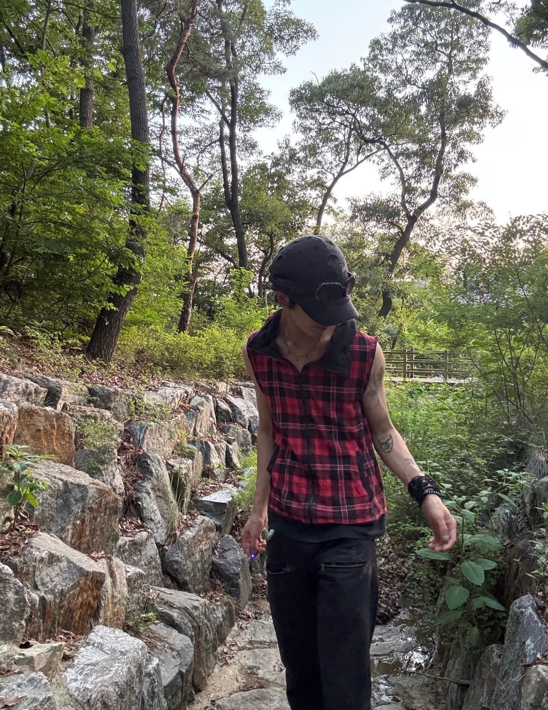 Beaumere 00’s y2k red check zip up 상품이미지2