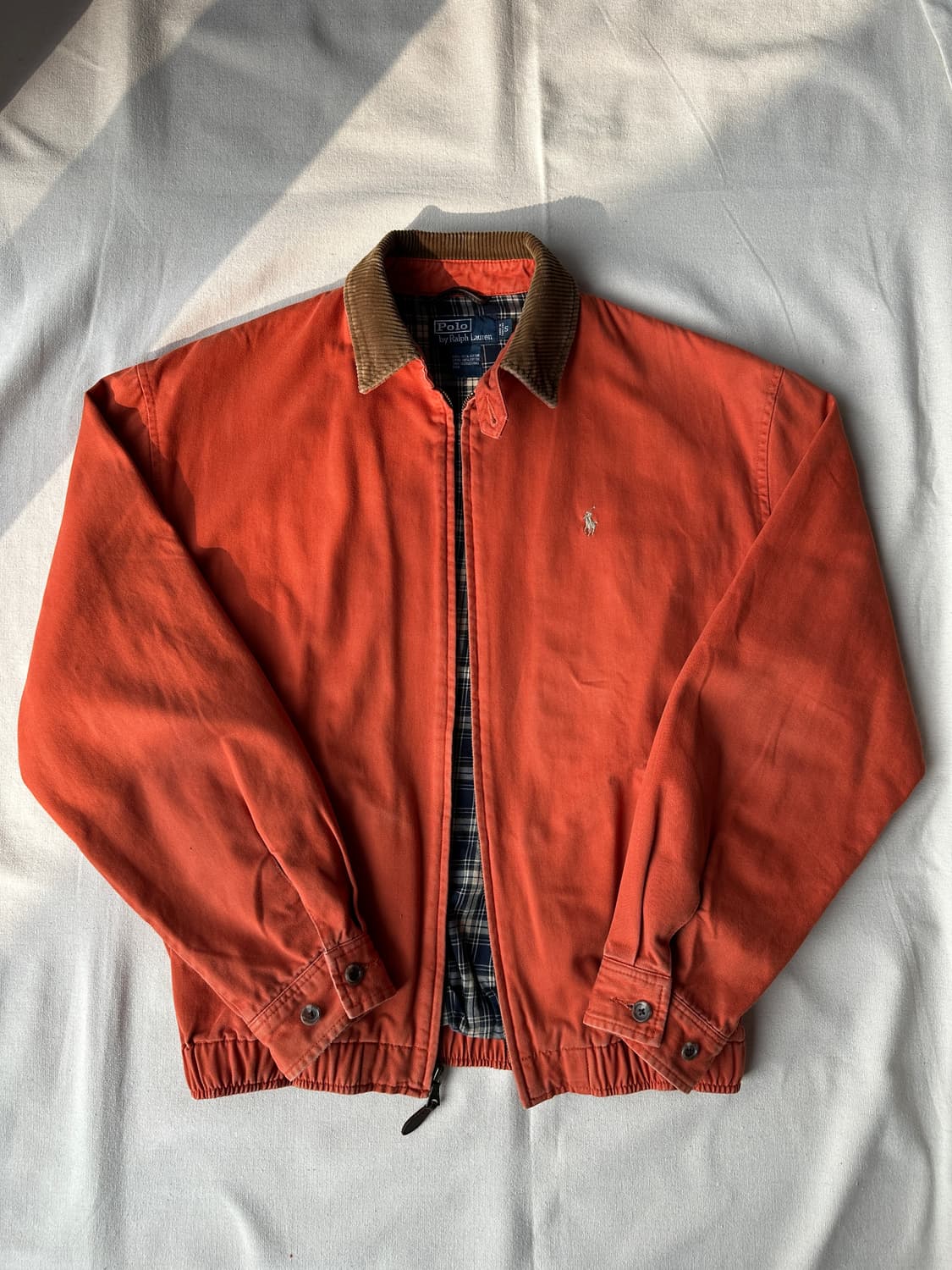 90s 폴로 해링턴 자켓 (100 / 오렌지 / 코듀로이 카라) 상품이미지10
