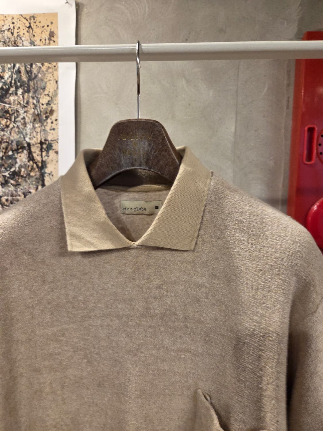 rdv o globe 테리코튼 티셔츠 상품이미지7