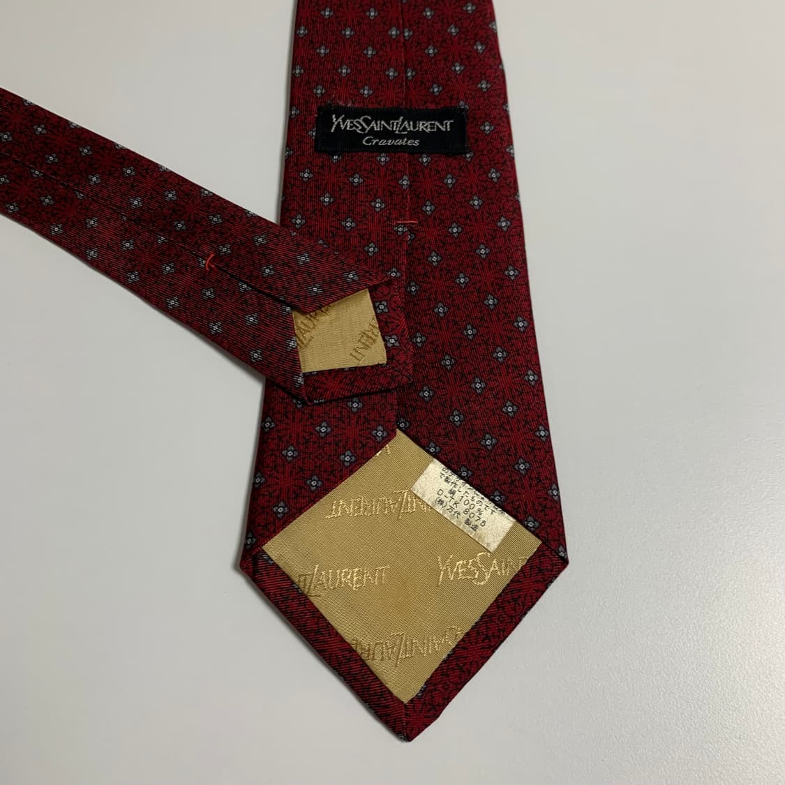 입생로랑(YSL) 페이즐리 명품넥타이 A+등급 8cm 상품이미지6