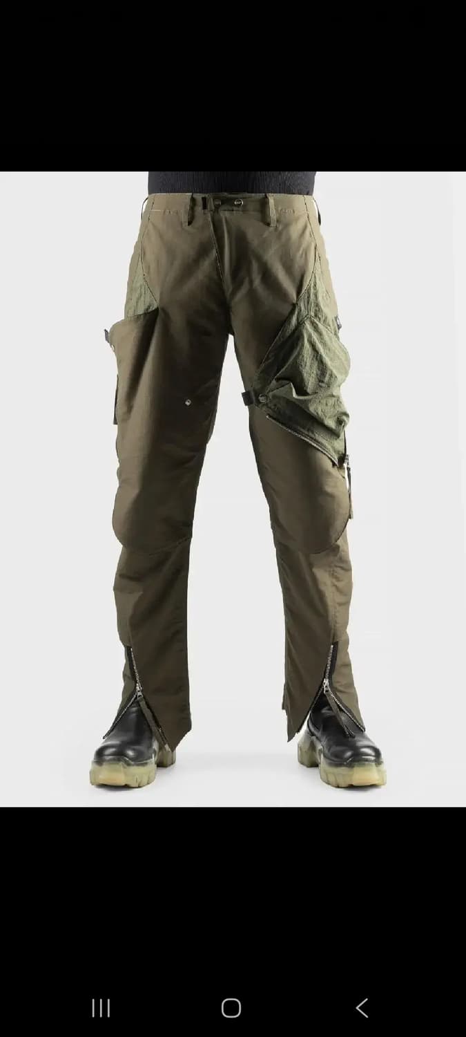 xs) 게릴라그룹 S5-PL02 올리브 팬츠 테크웨어 상품이미지1