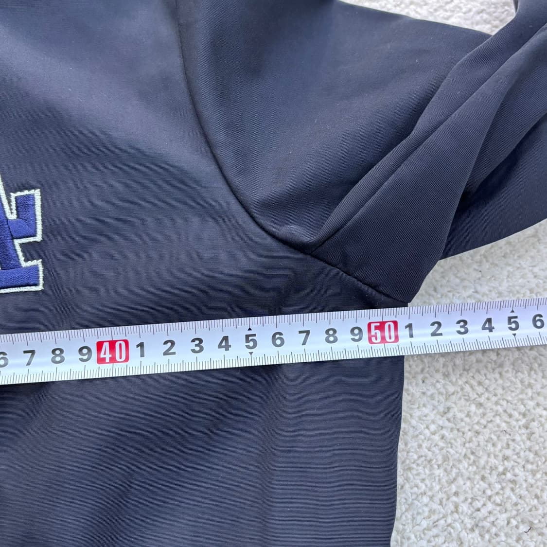 90 MLB 여성 네이비 바람막이 자켓 0324E 상품이미지6